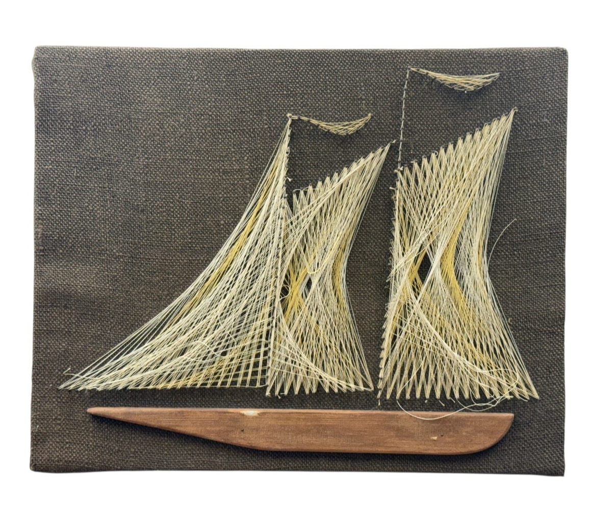 Mid-Century Modern 'Schooner' String Art