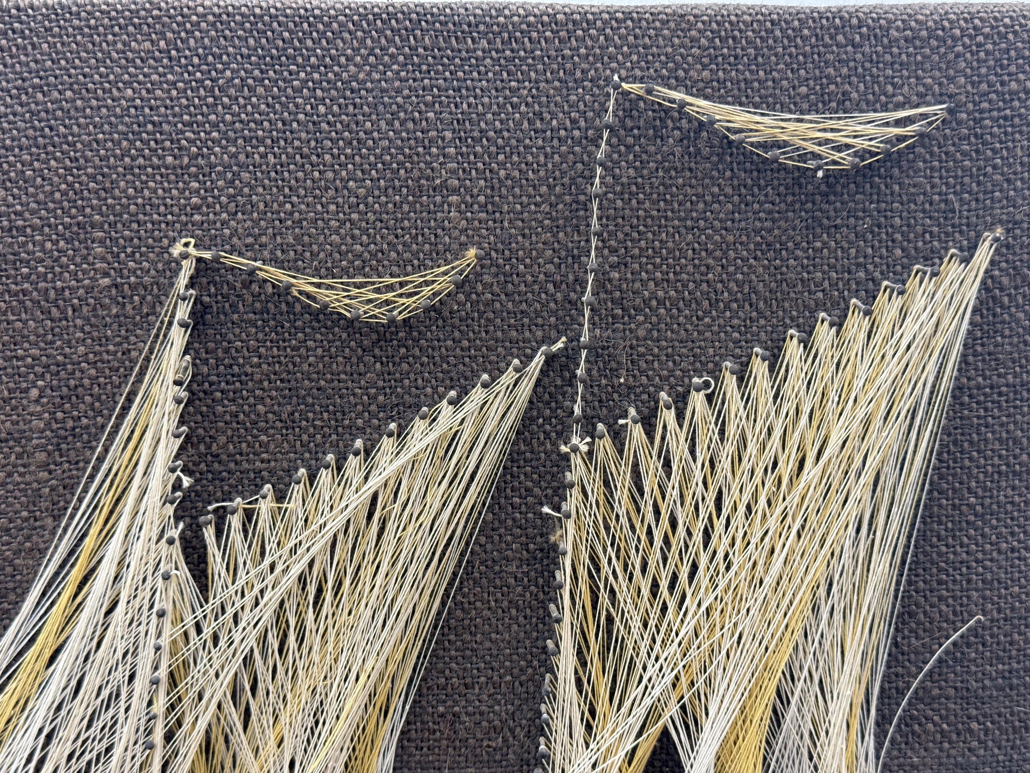 Mid-Century Modern 'Schooner' String Art