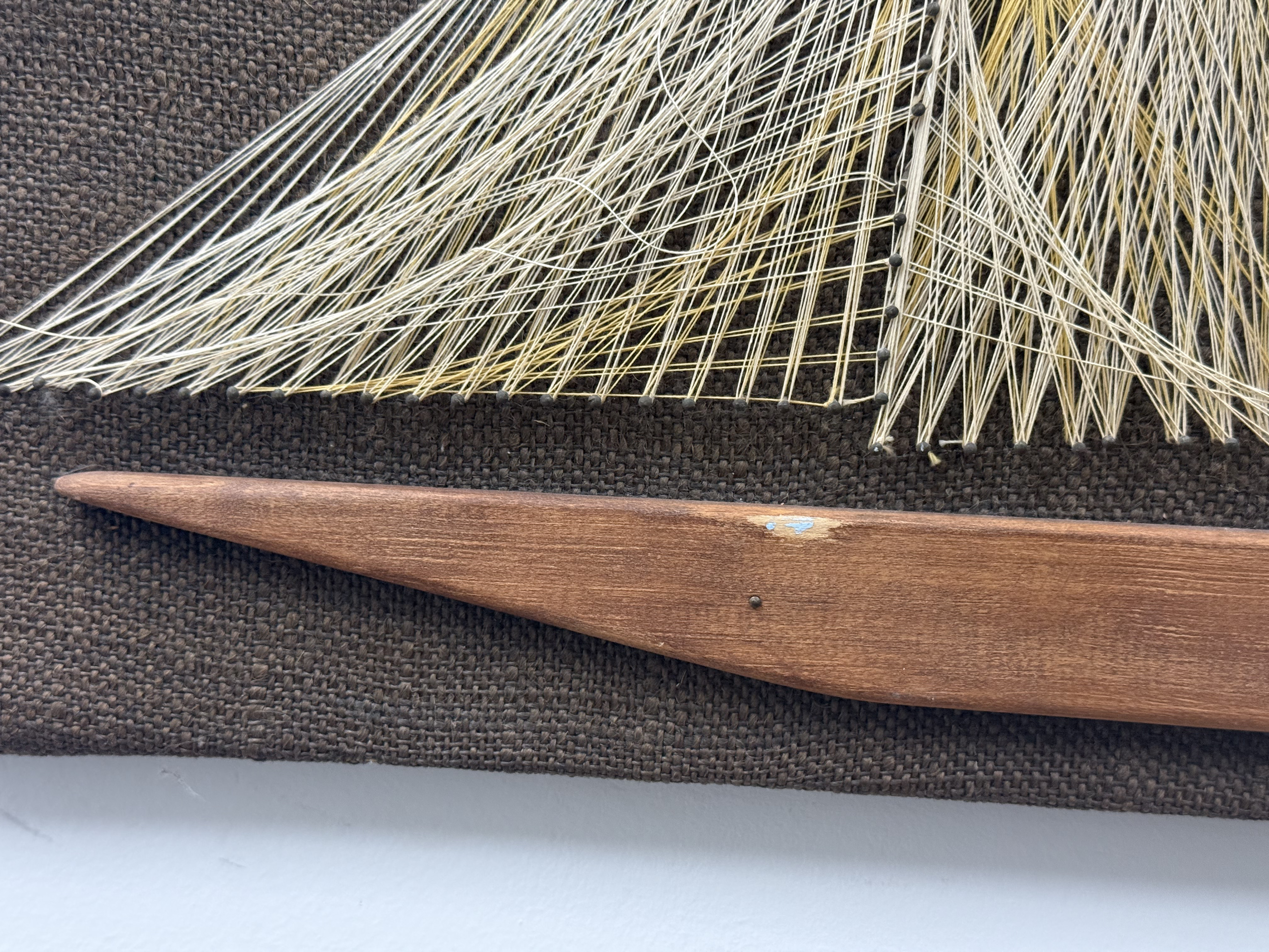 Mid-Century Modern 'Schooner' String Art