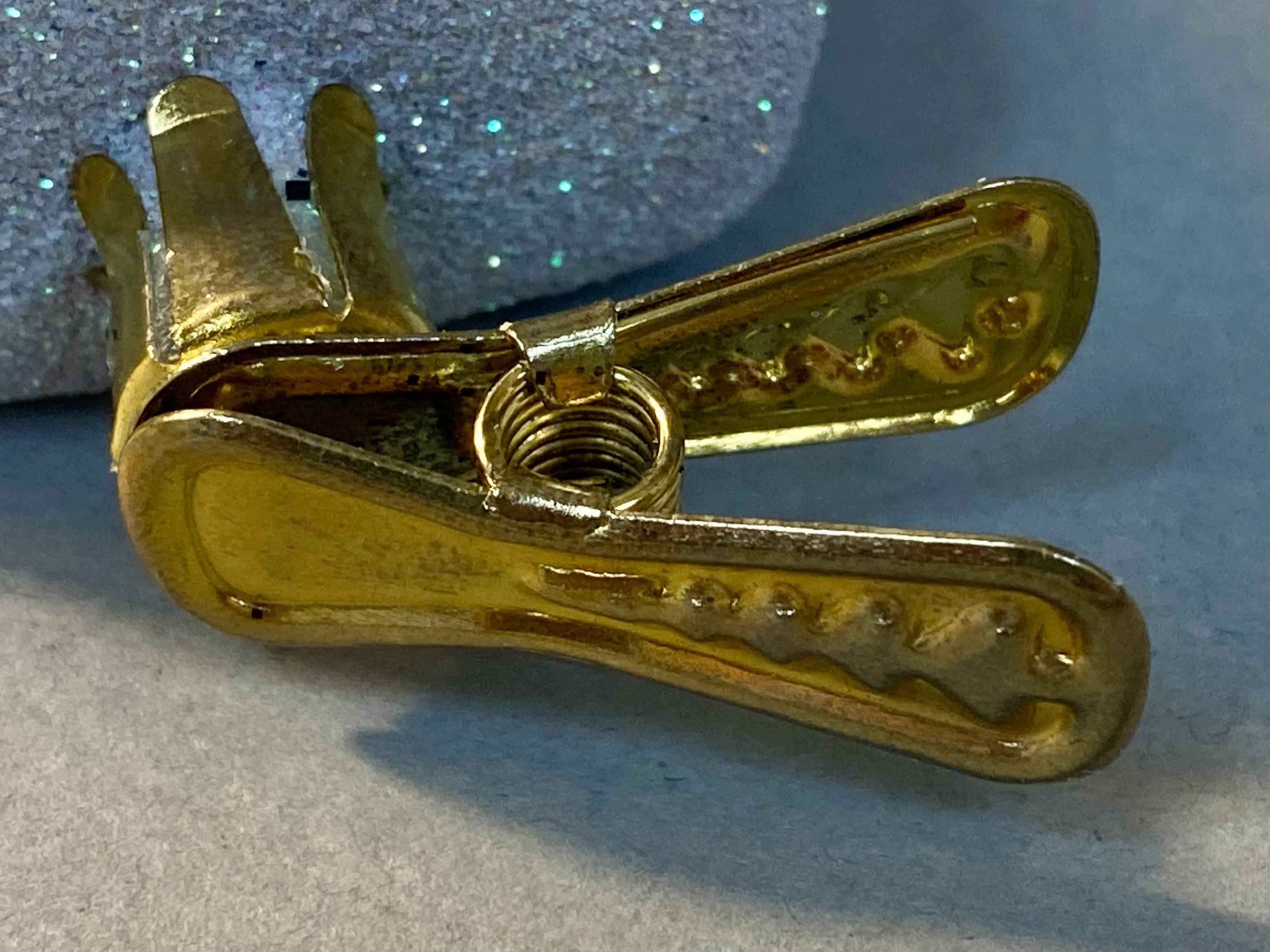 Vintage Halloween Witch Tombstone Clip