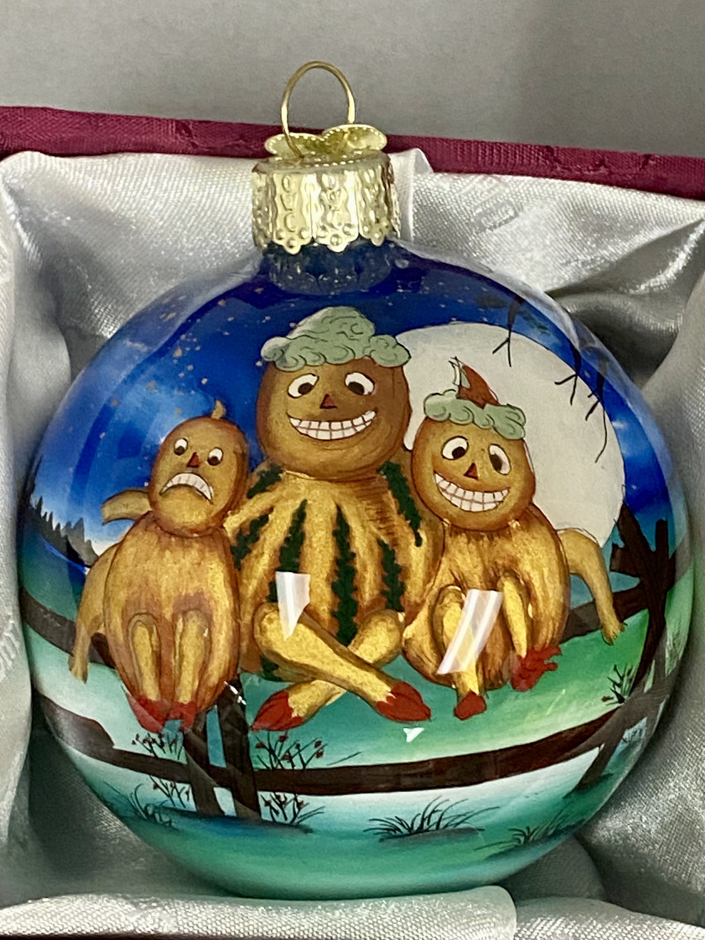 Three Old World Christmas Halloween Ornaments