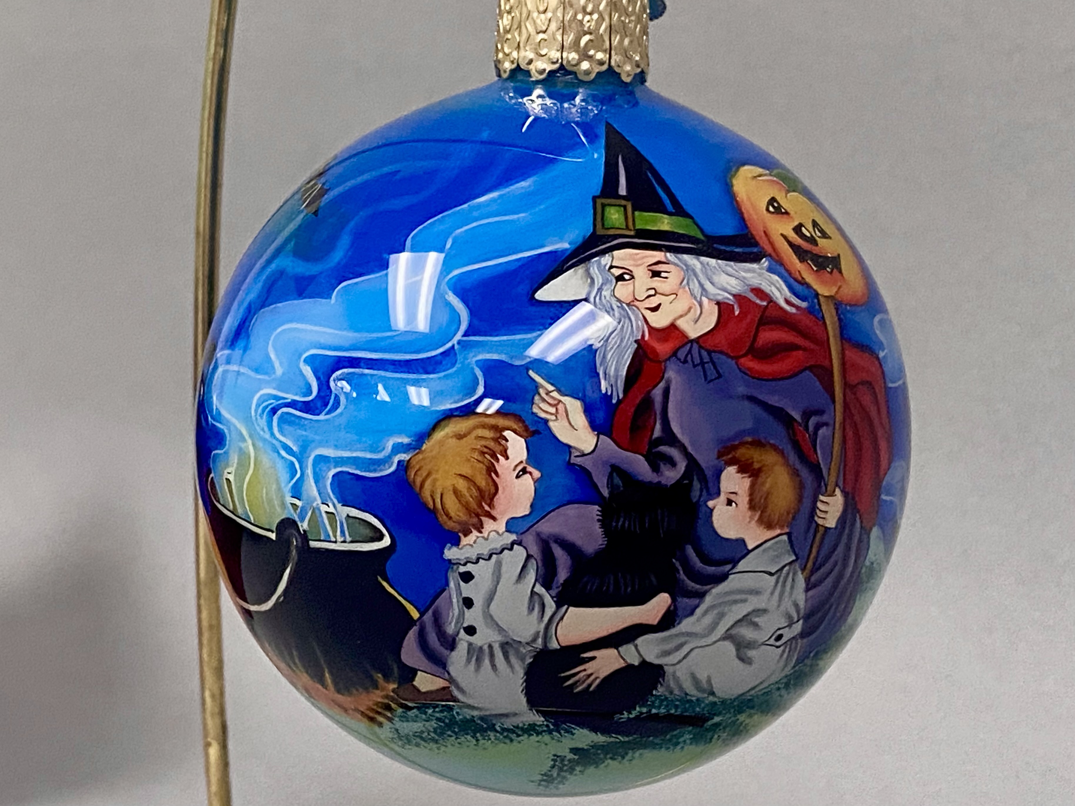 4 OWC Halloween Glass Ornaments