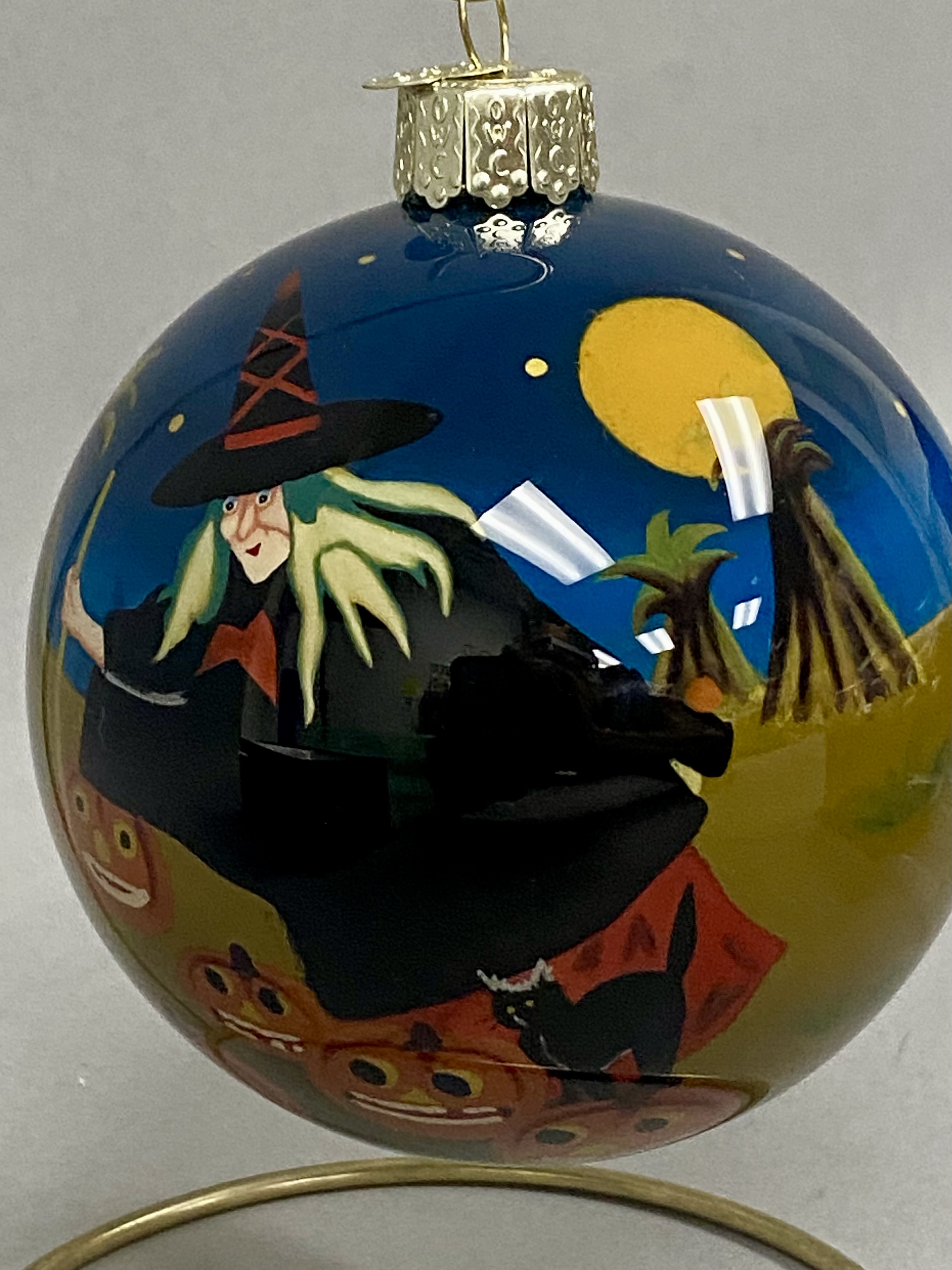 4 OWC Halloween Glass Ornaments