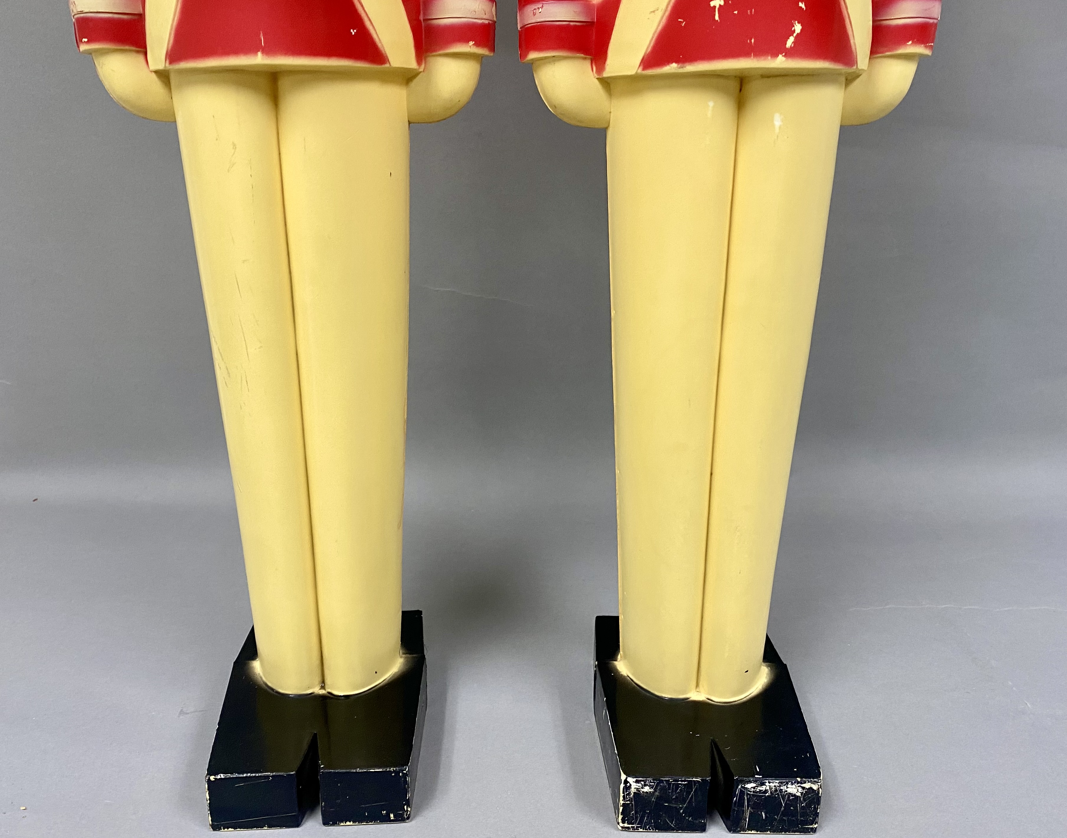 Vintage Toy Soldier Blow Mold Pair