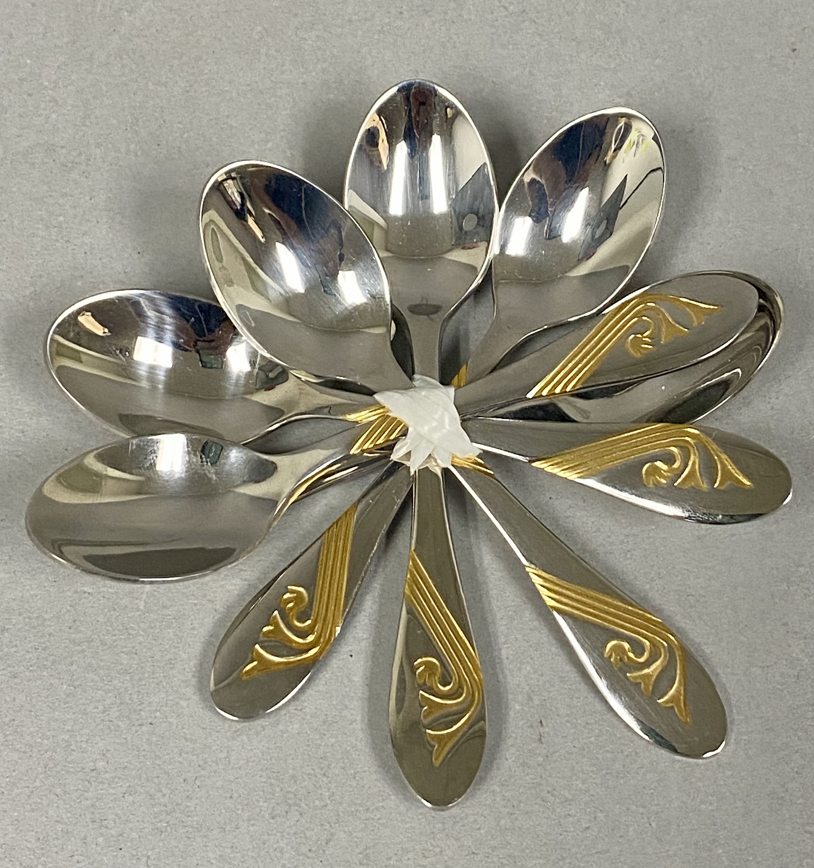 Silver-Plated Bowl and Demitasse Spoons