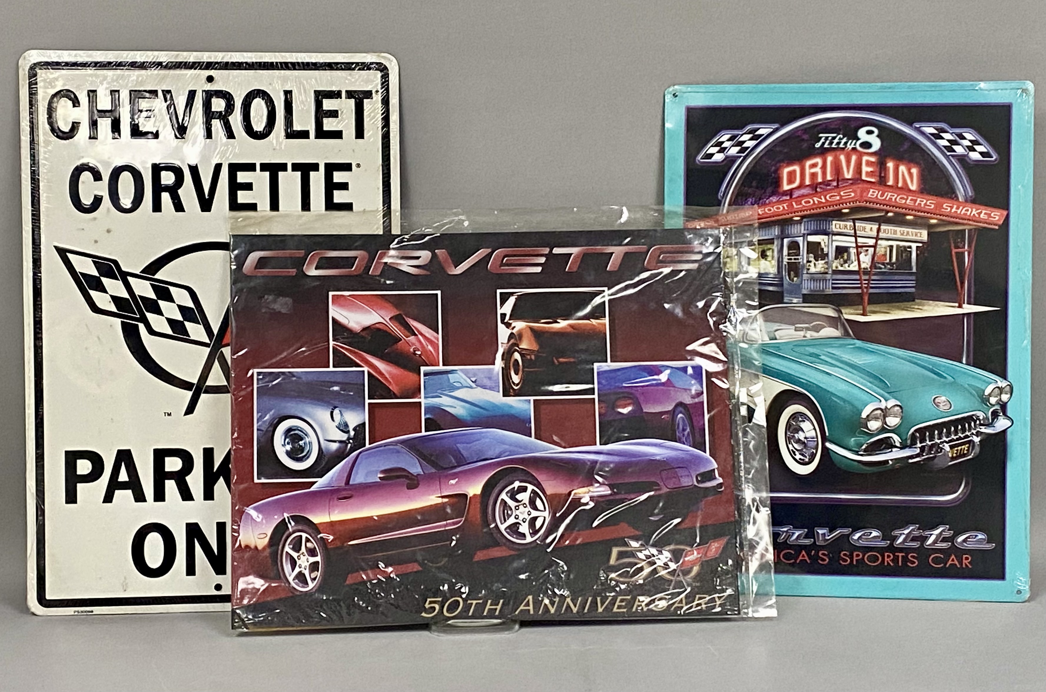 A Trio of Corvette Signs