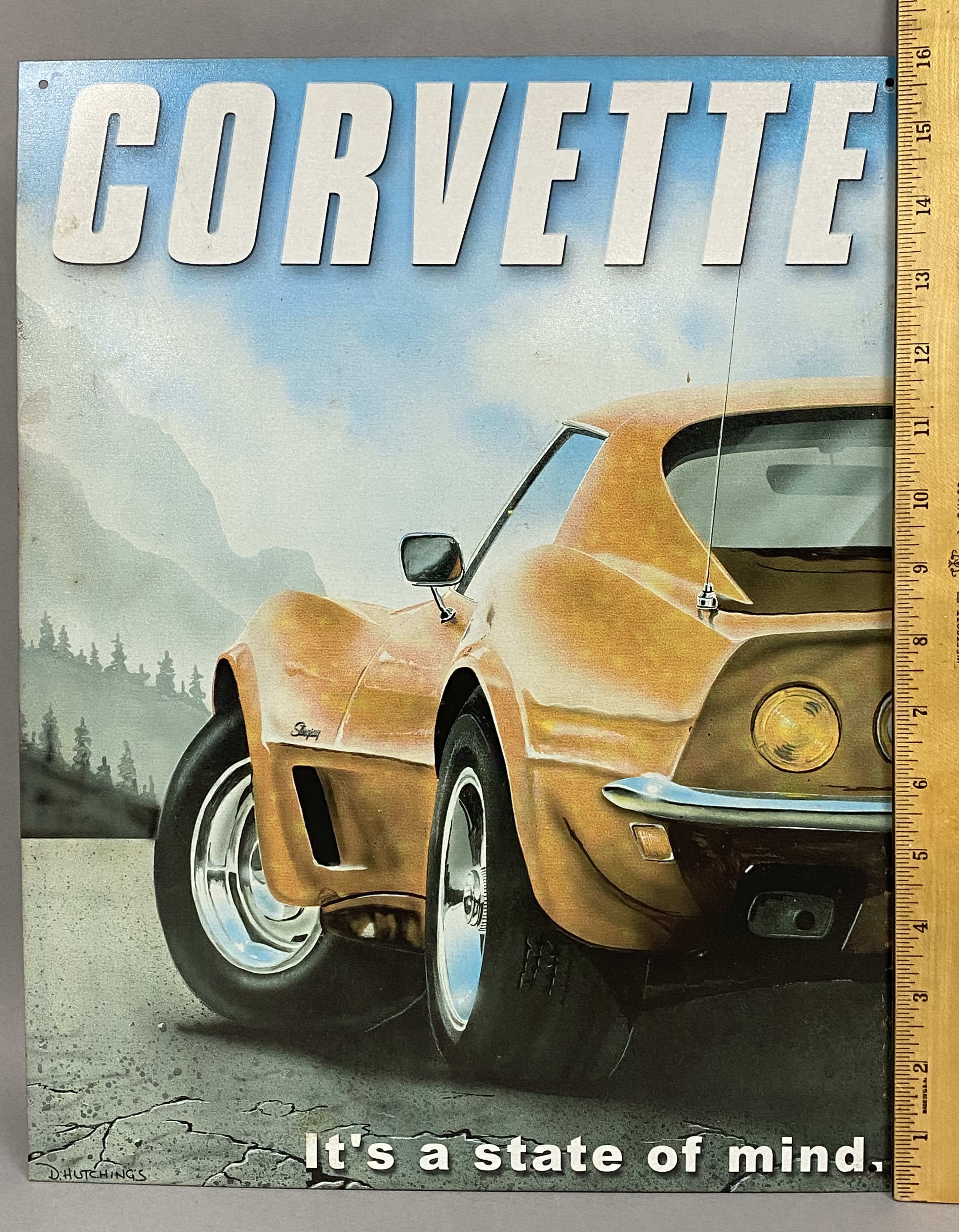 Licensed Chevrolet Corvette Metal Signs