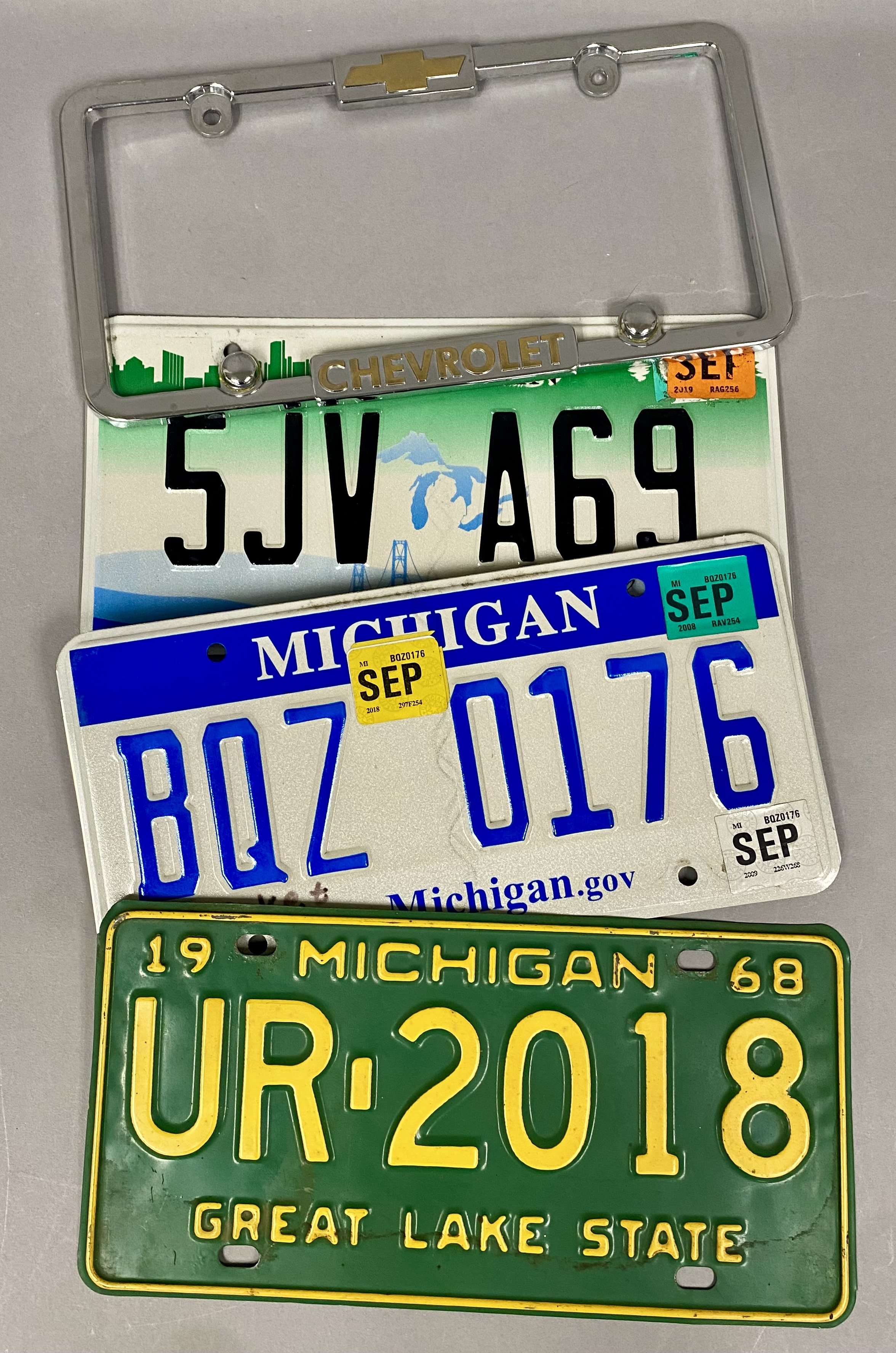 Automobilia and Michigan License Plate Grouping