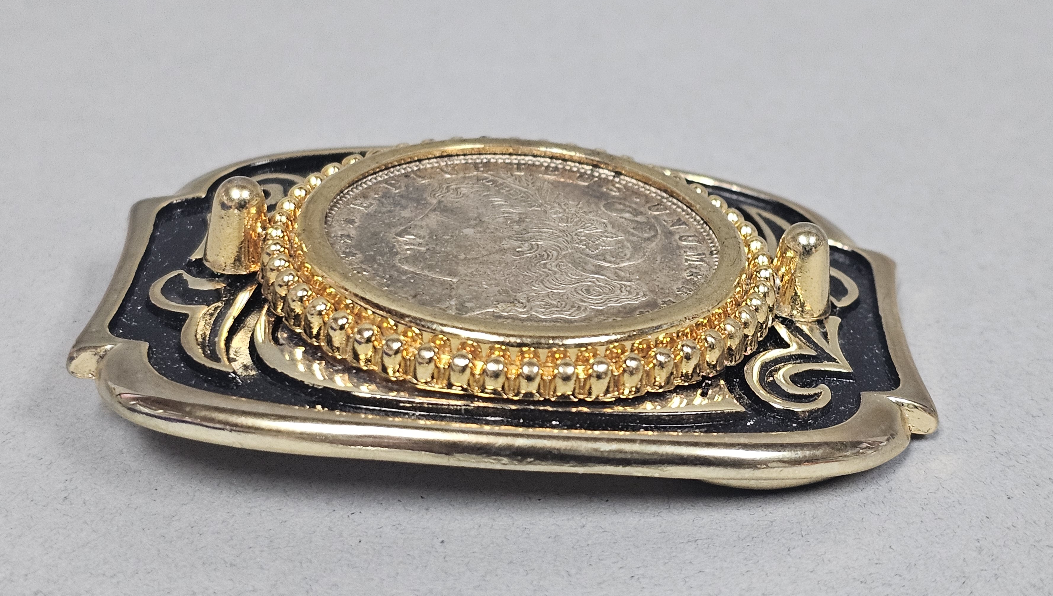 1921 Morgan Silver Dollar Western Buckle