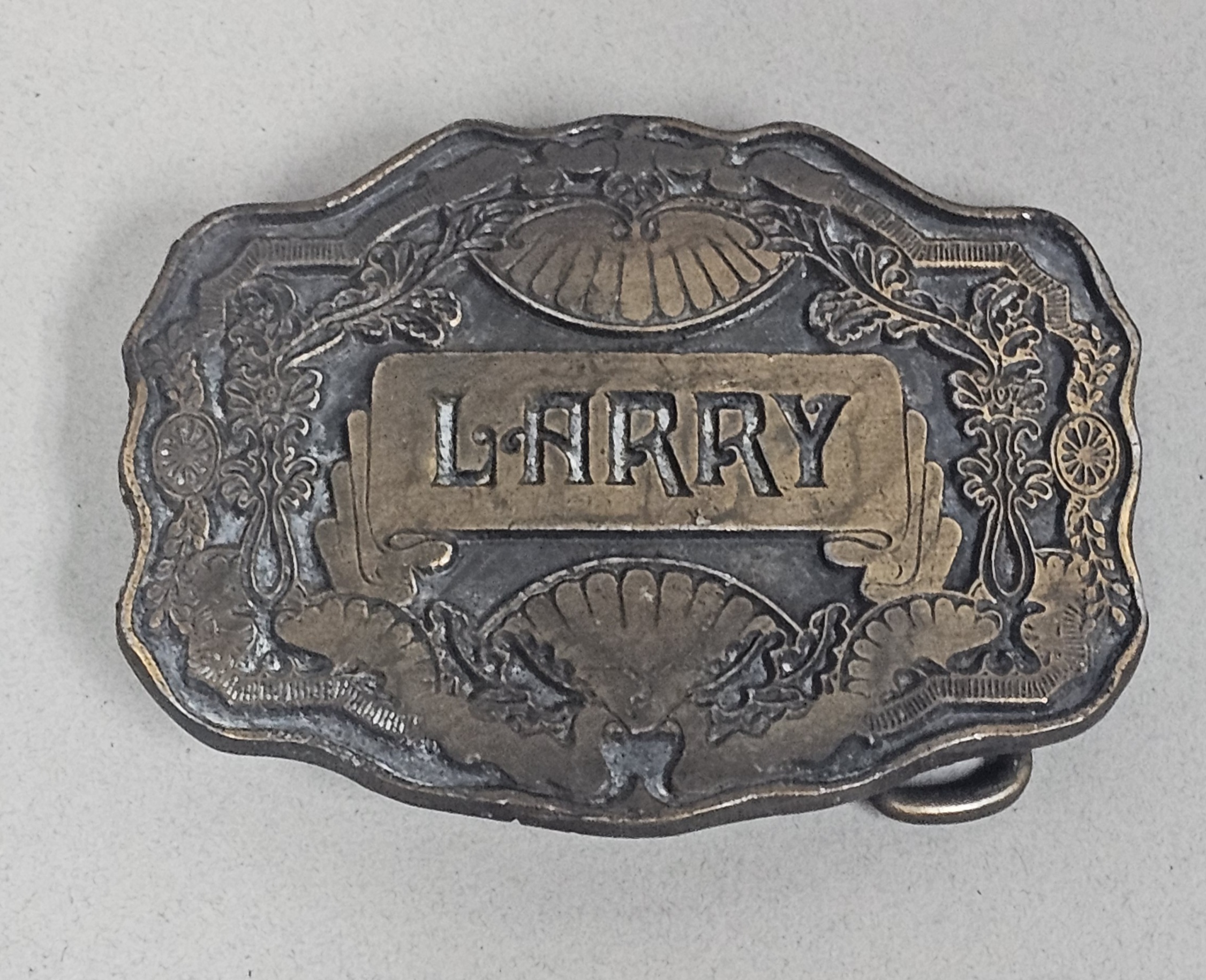 Vintage Personalized Larry Belt Buckle