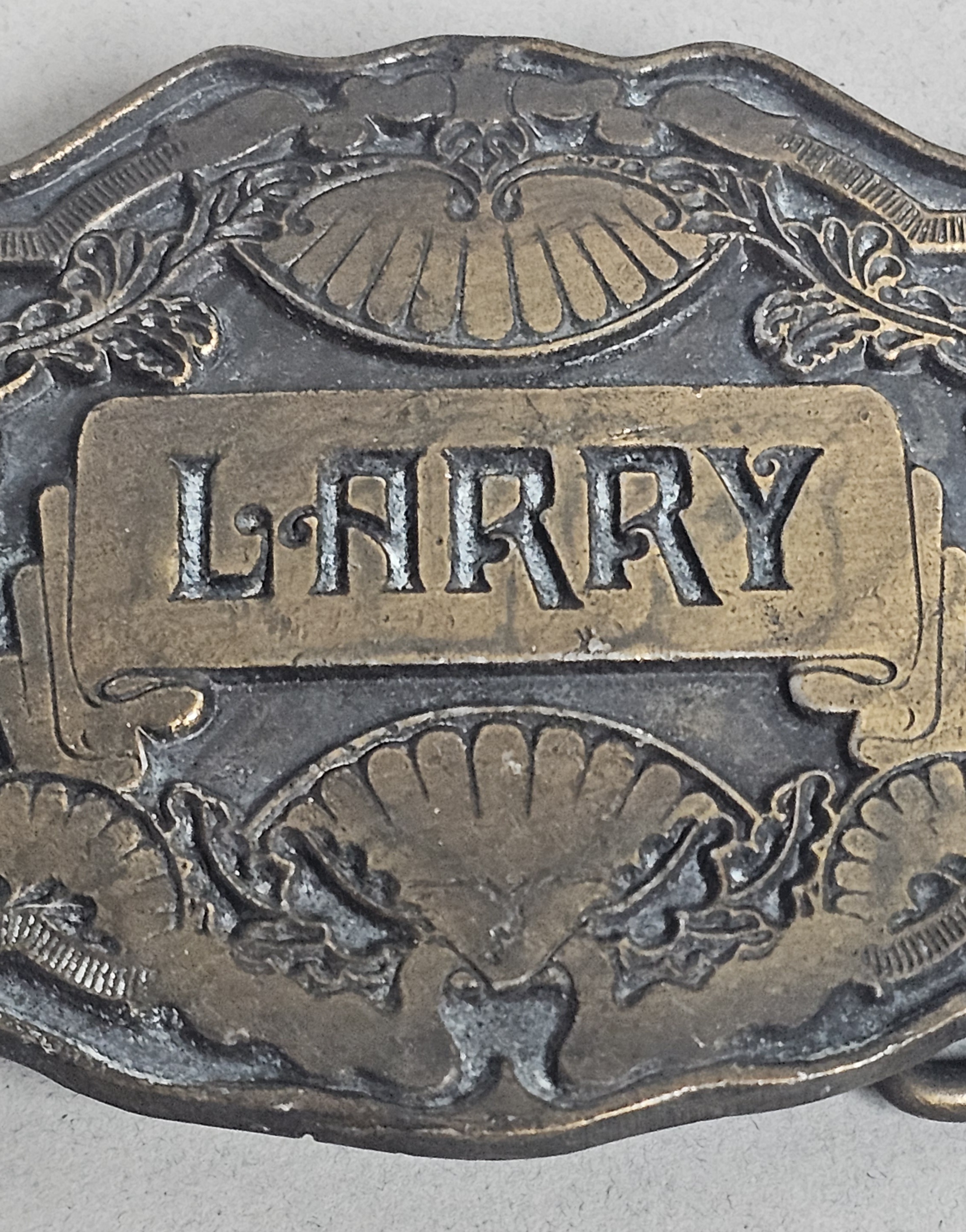 Vintage Personalized Larry Belt Buckle