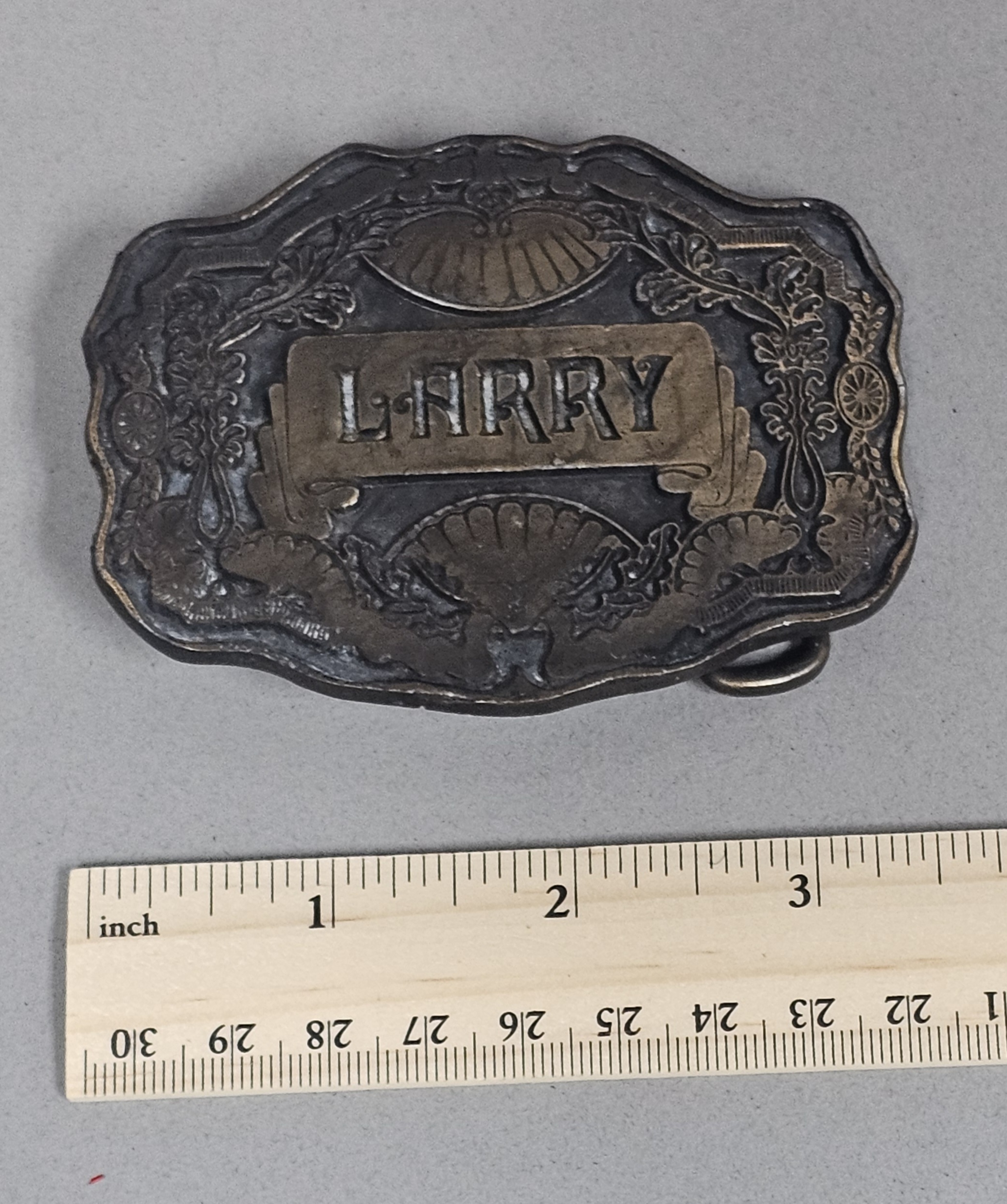 Vintage Personalized Larry Belt Buckle