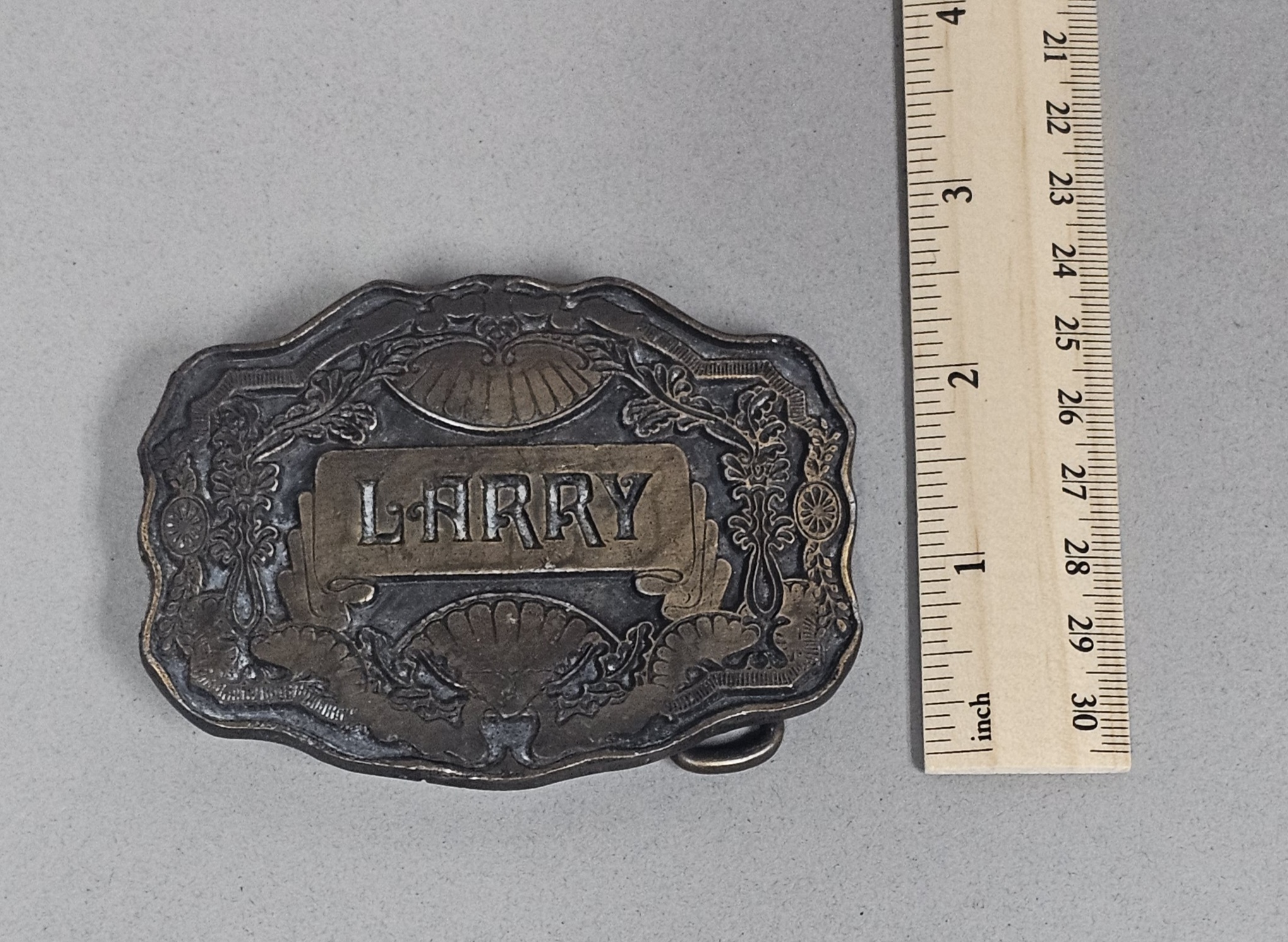 Vintage Personalized Larry Belt Buckle
