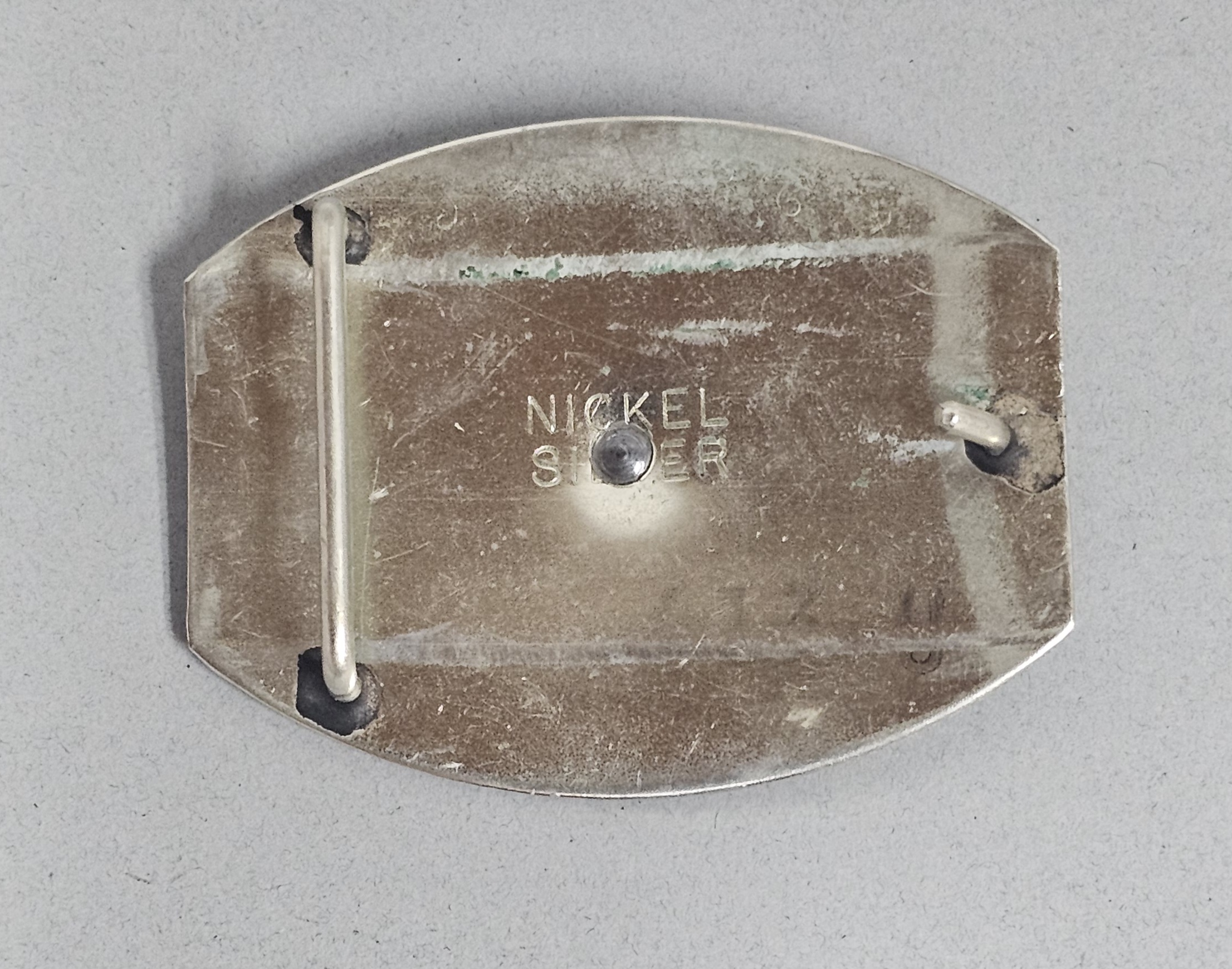 Nickel Silver Bucking Bronco Buckle
