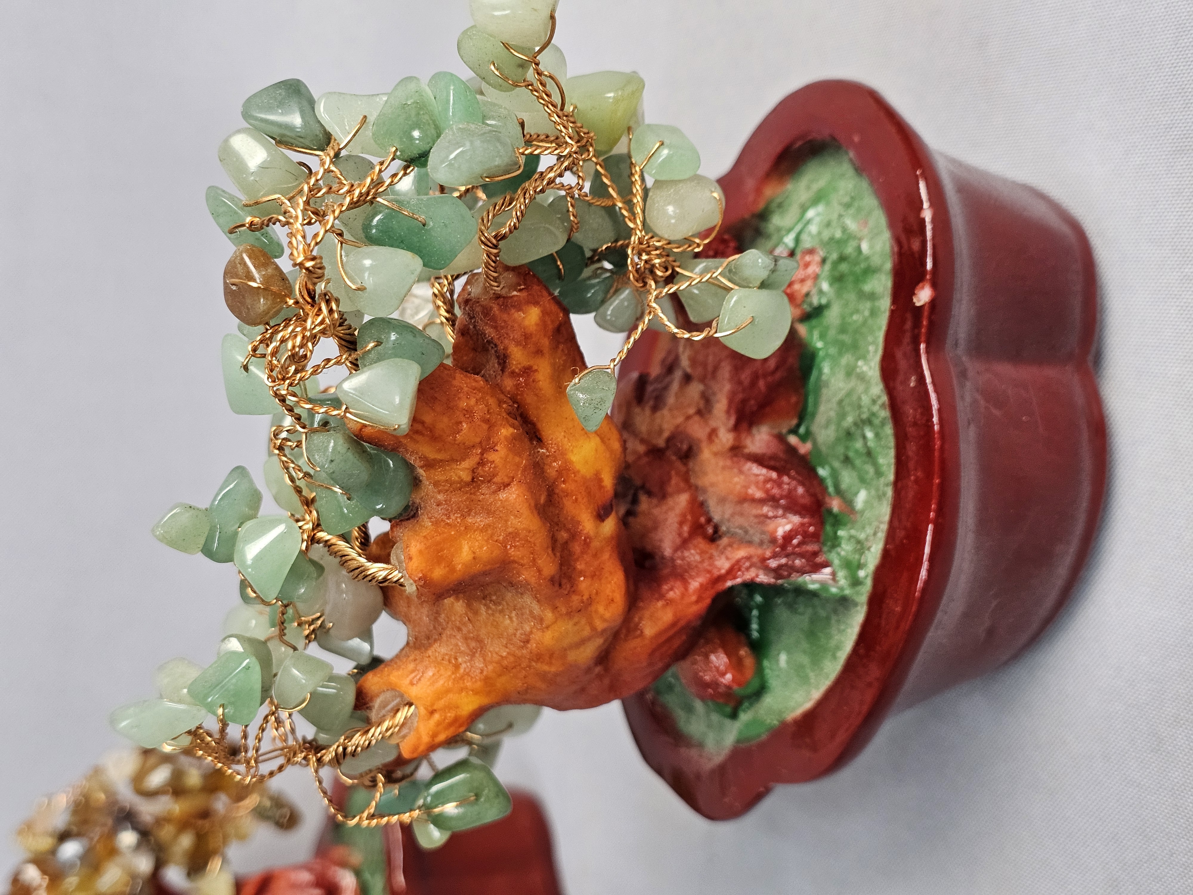 Trio of Gemstone Bonsai Trees