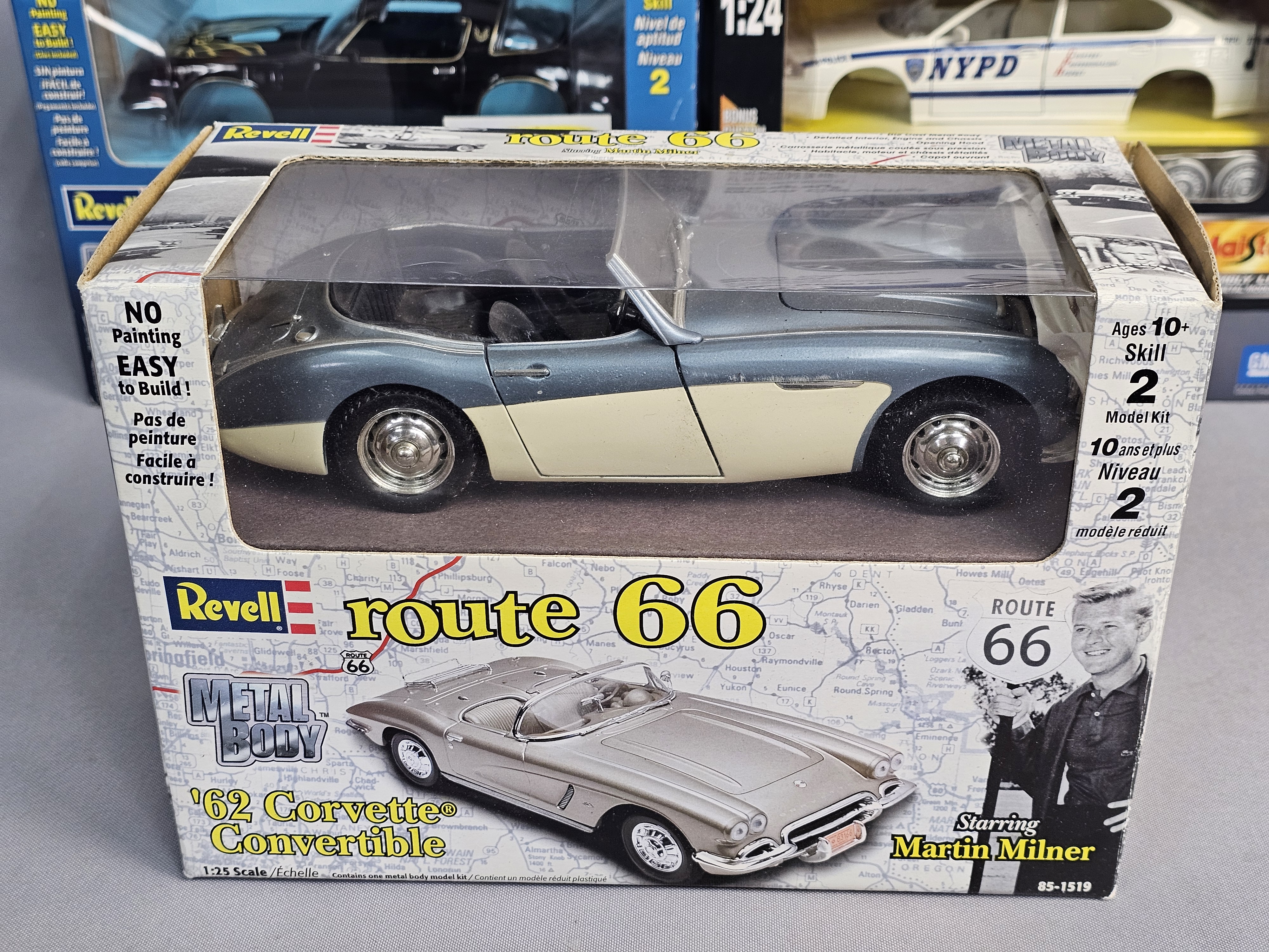 Assortment of Four Model Car Kits