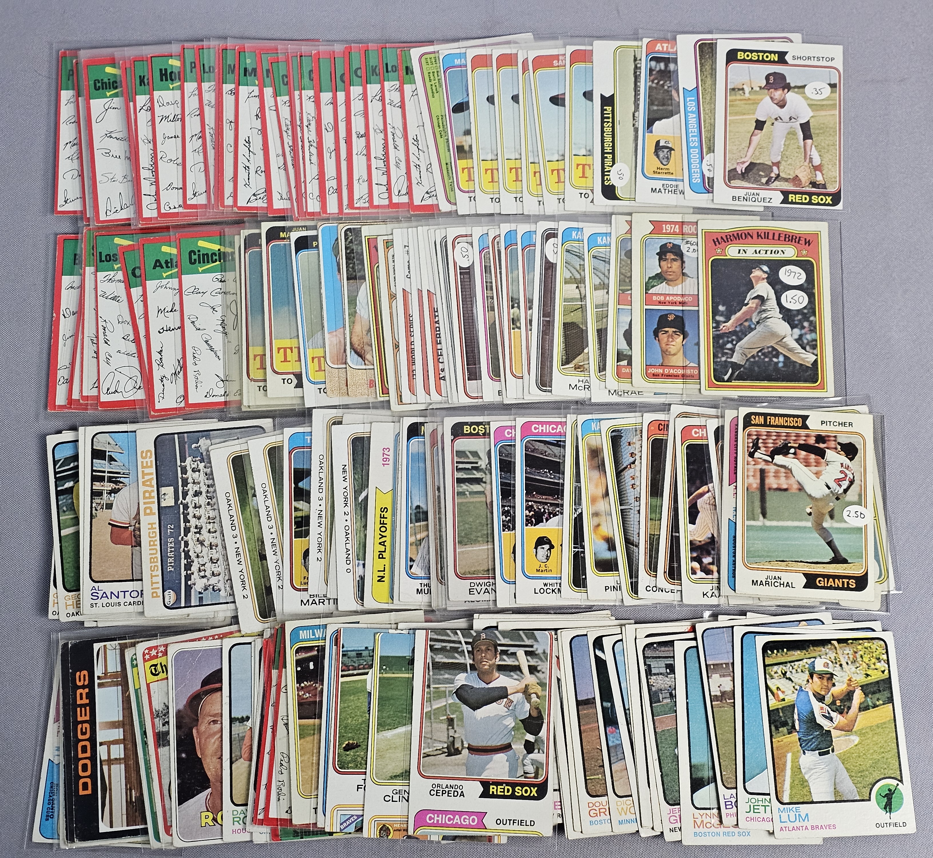 Assortment of 1970s Topps Baseball Cards