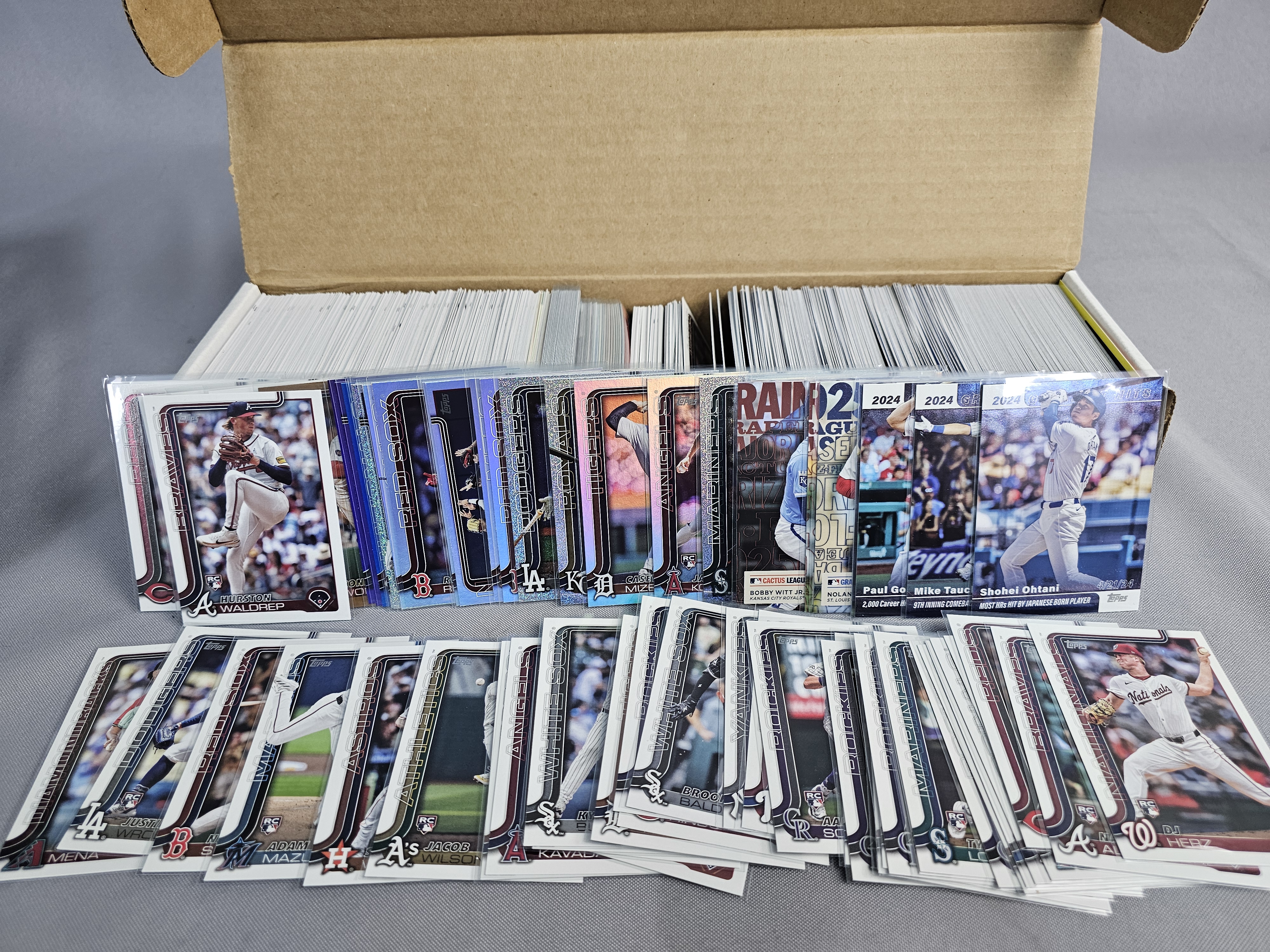 Large Modern Baseball Trading Card Collection
