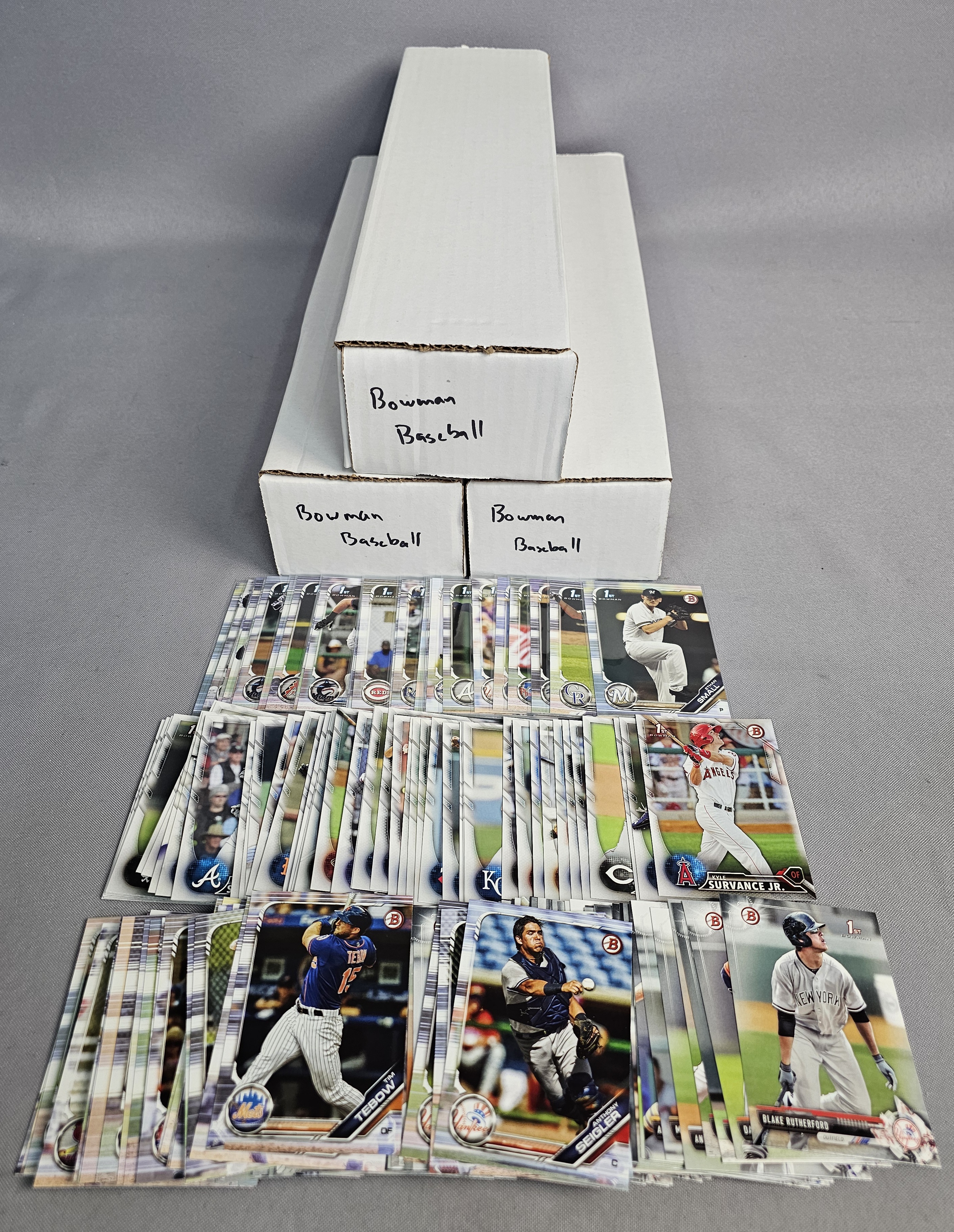 Large Collection of Bowman Baseball Cards