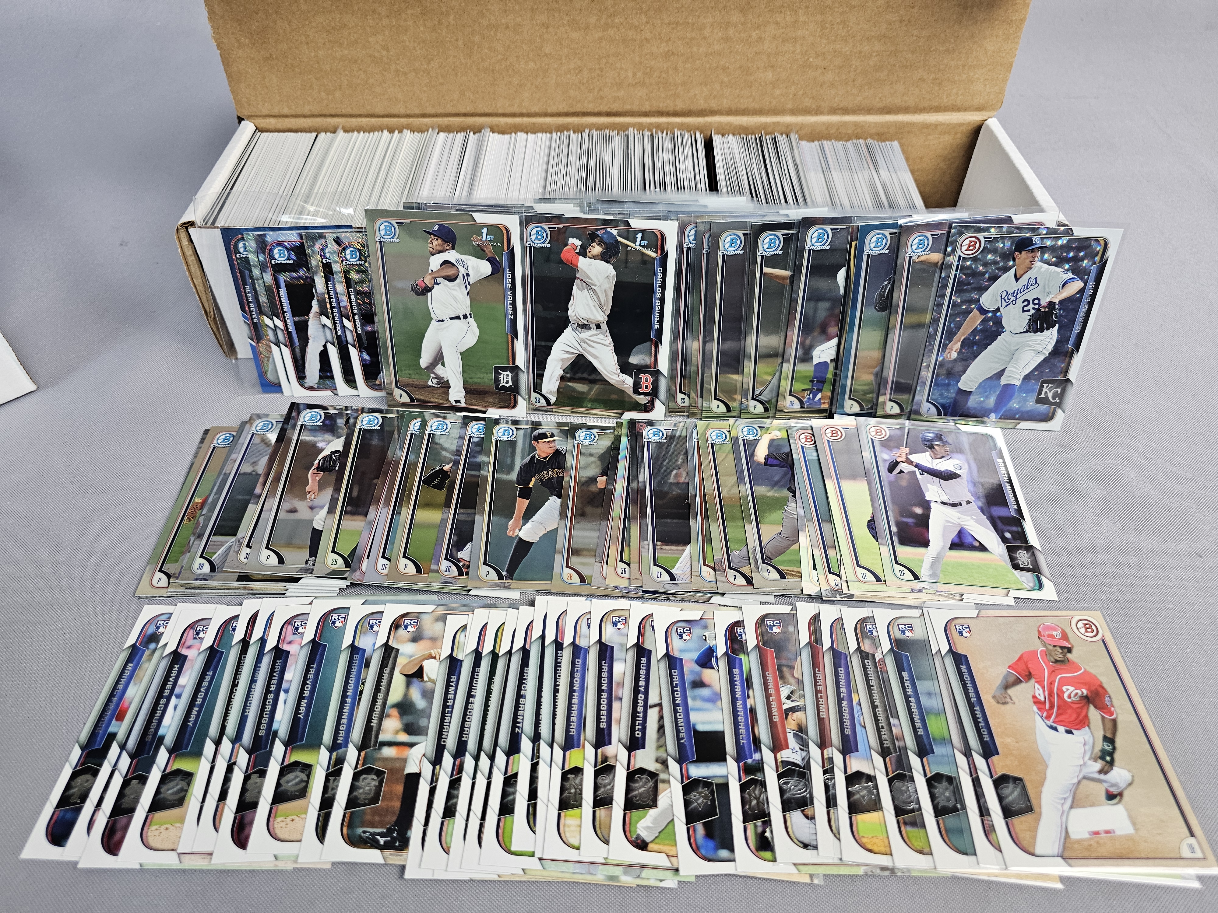 Large Collection of Bowman Baseball Cards