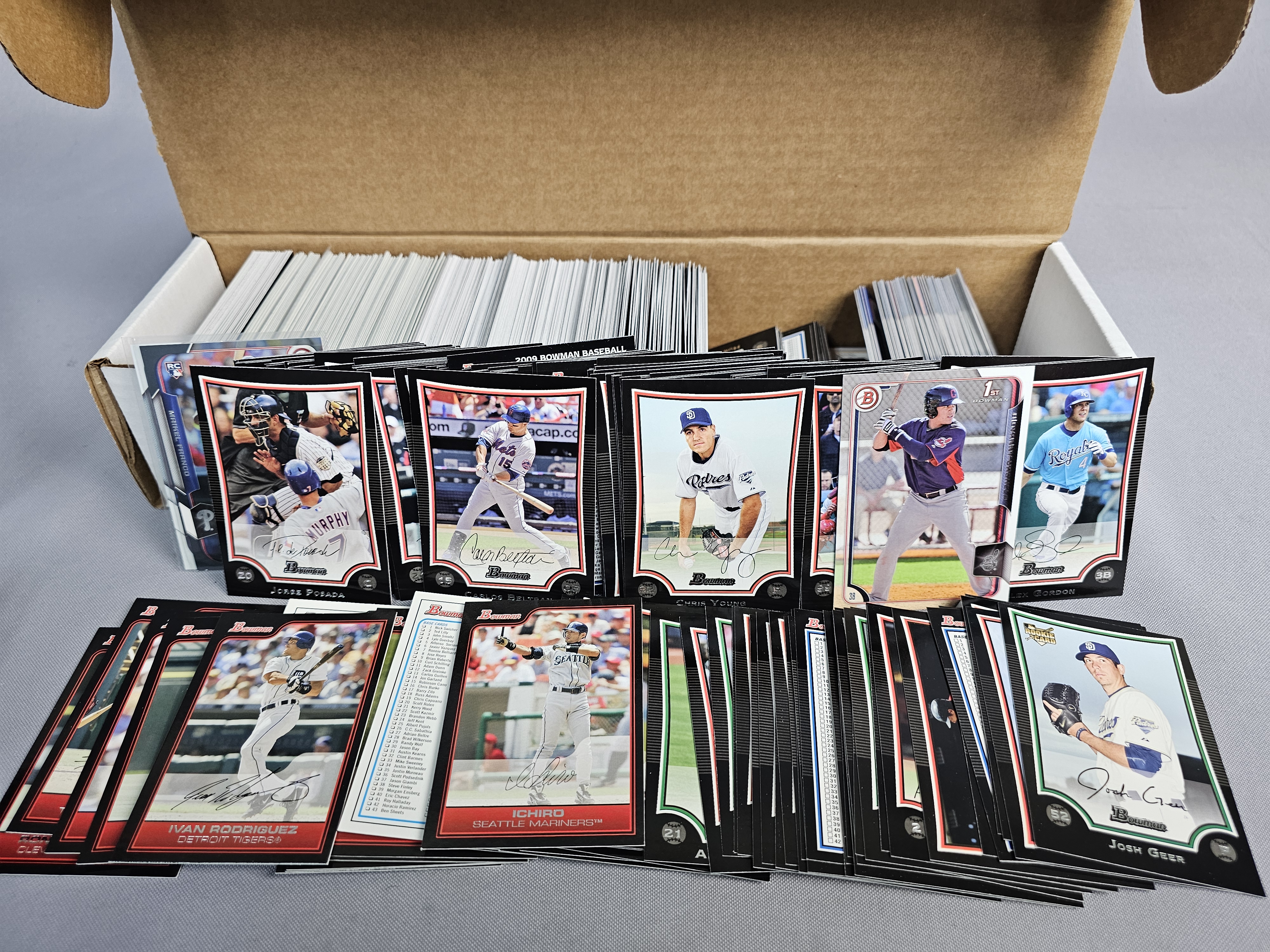 Large Collection of Bowman Baseball Cards