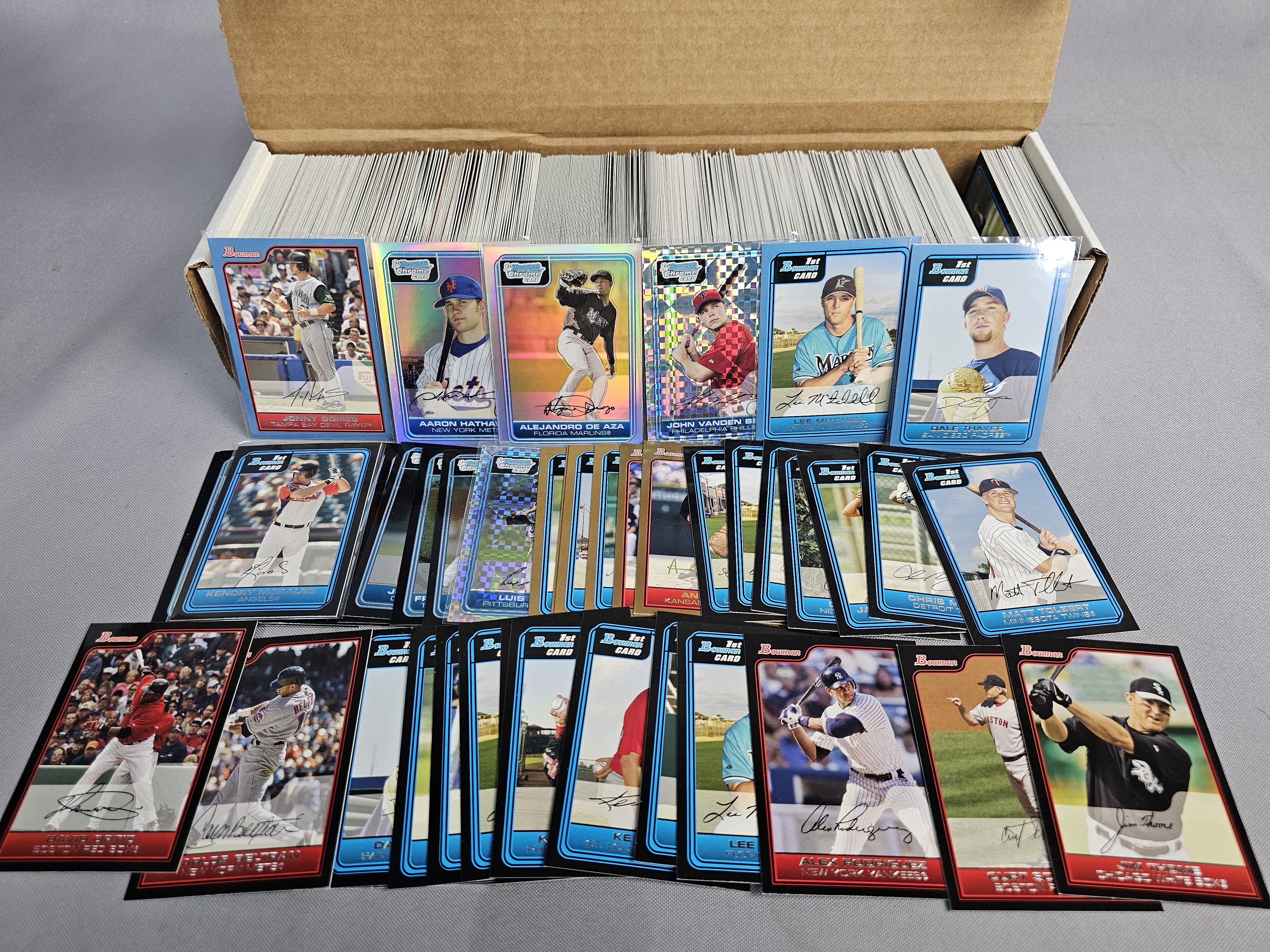 Large Collection of Bowman Baseball Cards