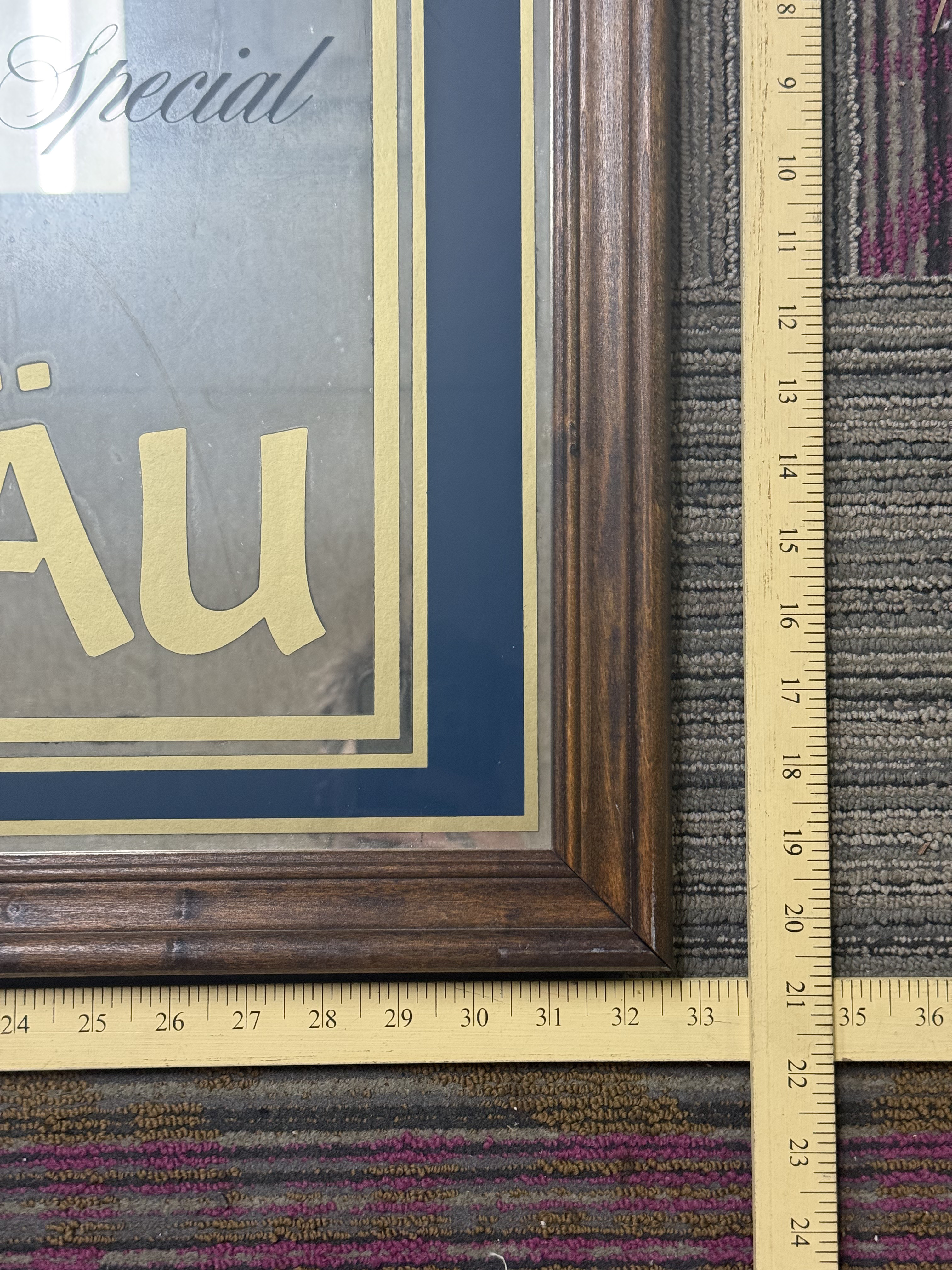 Vintage Lowenbrau Advertising Beer Mirror