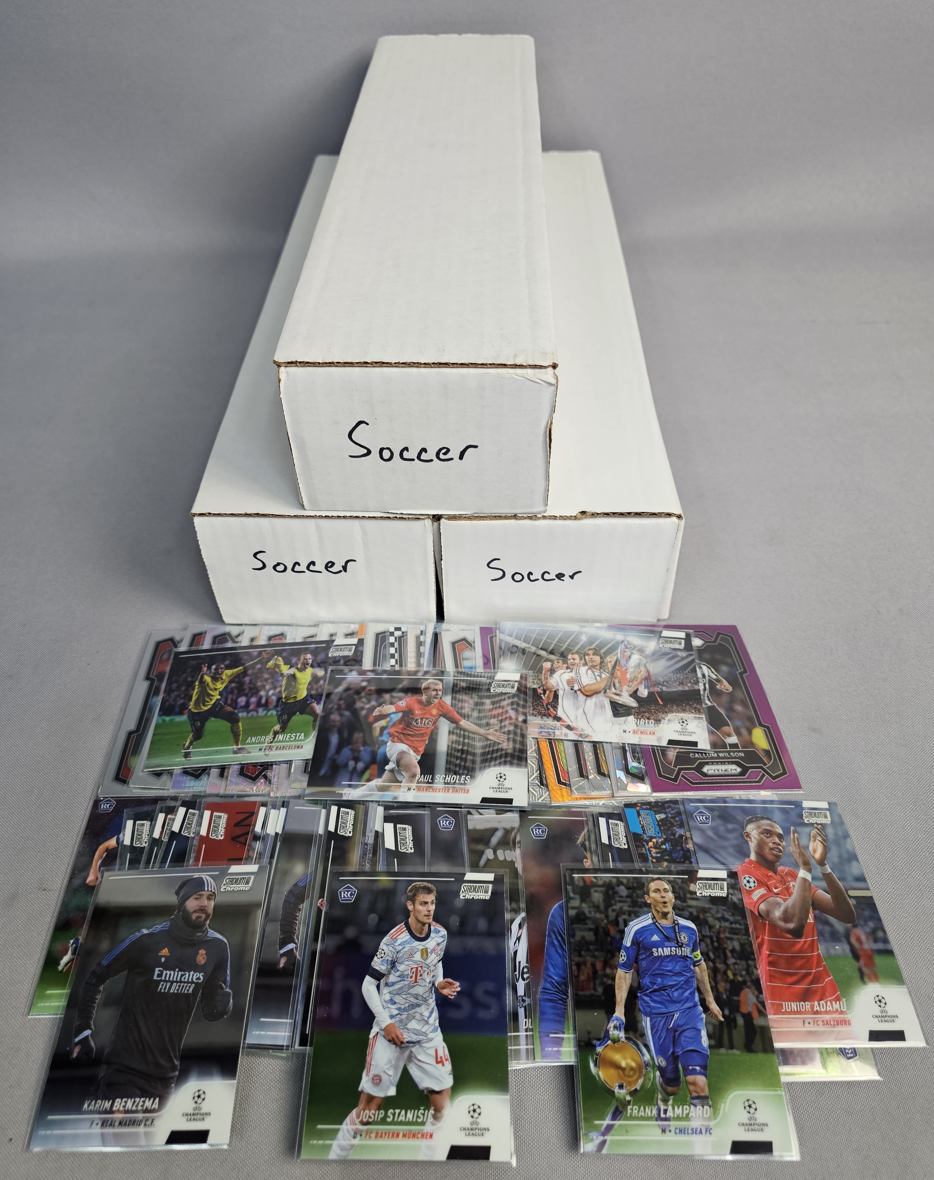 Collection of Modern Soccer Cards