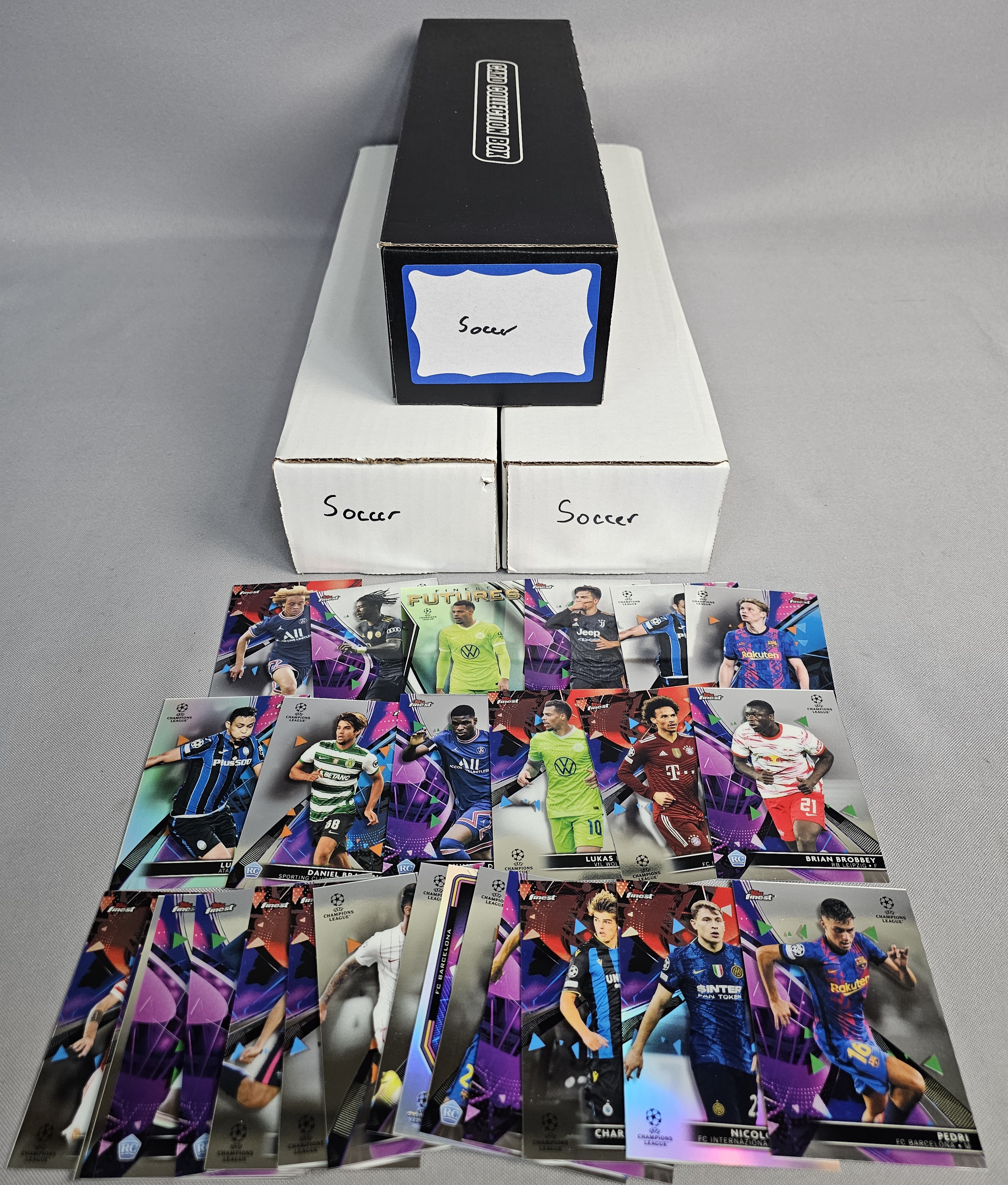 Large Soccer Trading Card Collection