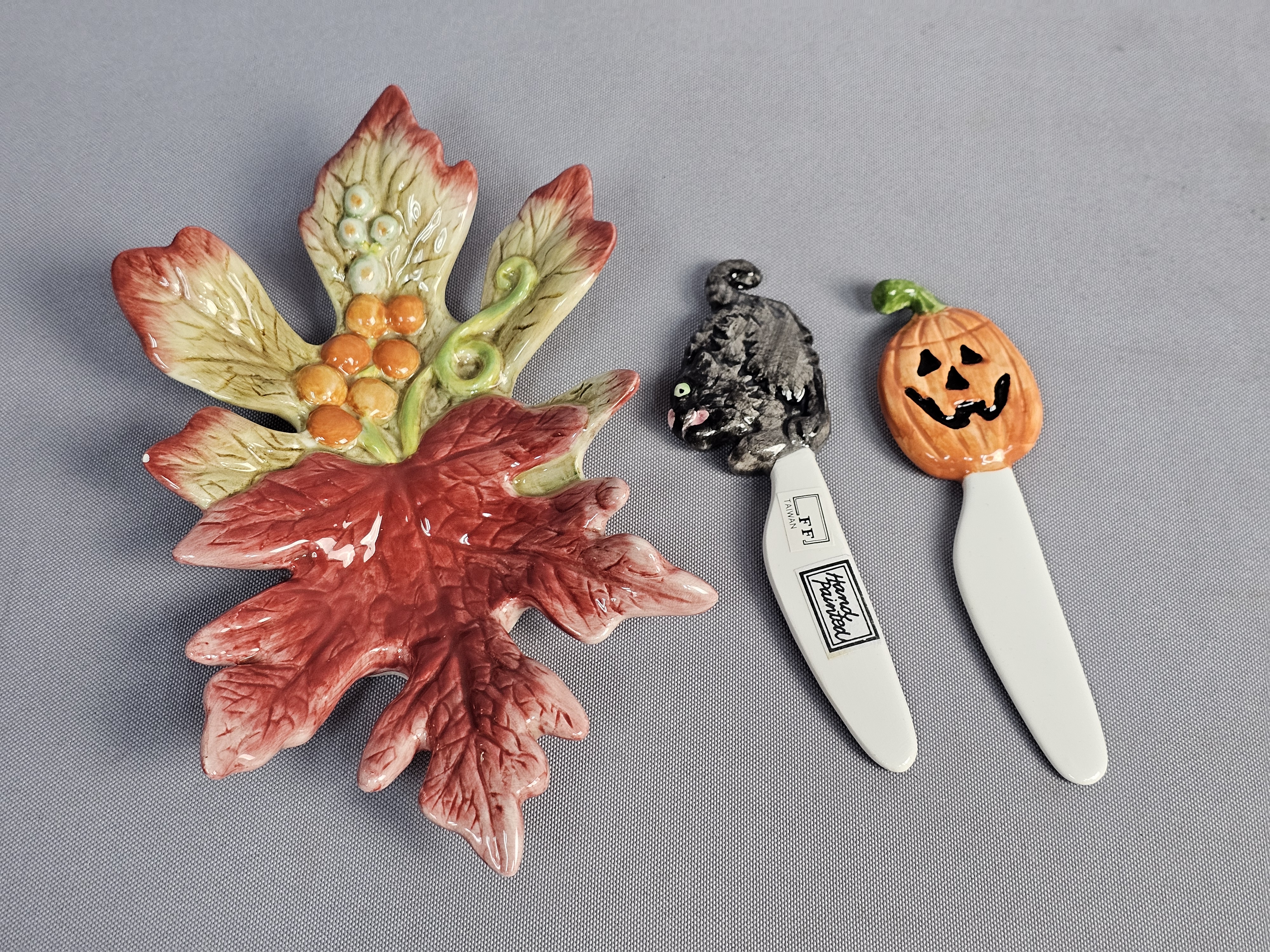 Three Fitz and Floyd Seasonal Ceramics