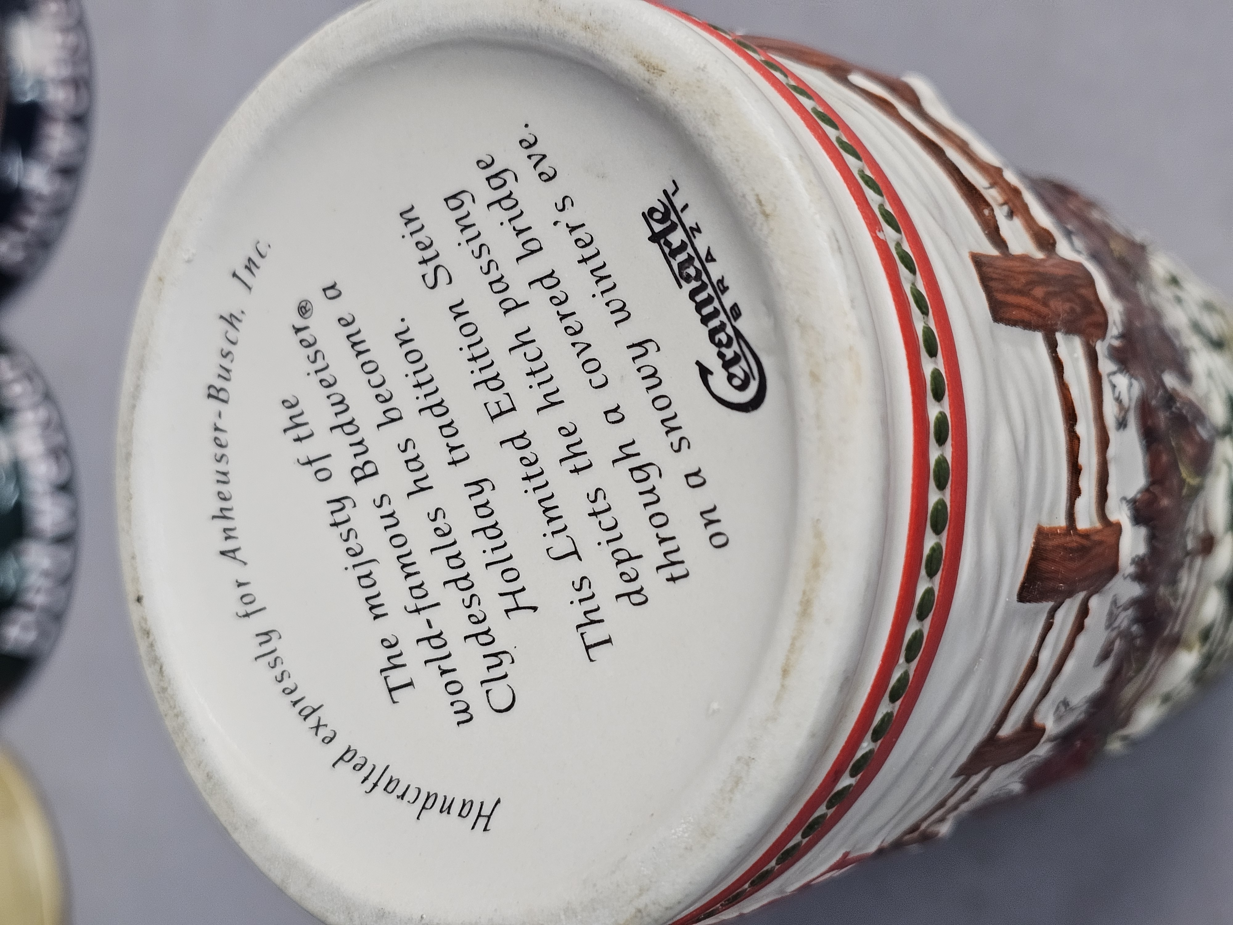 A Collection of Budweiser Holiday Steins