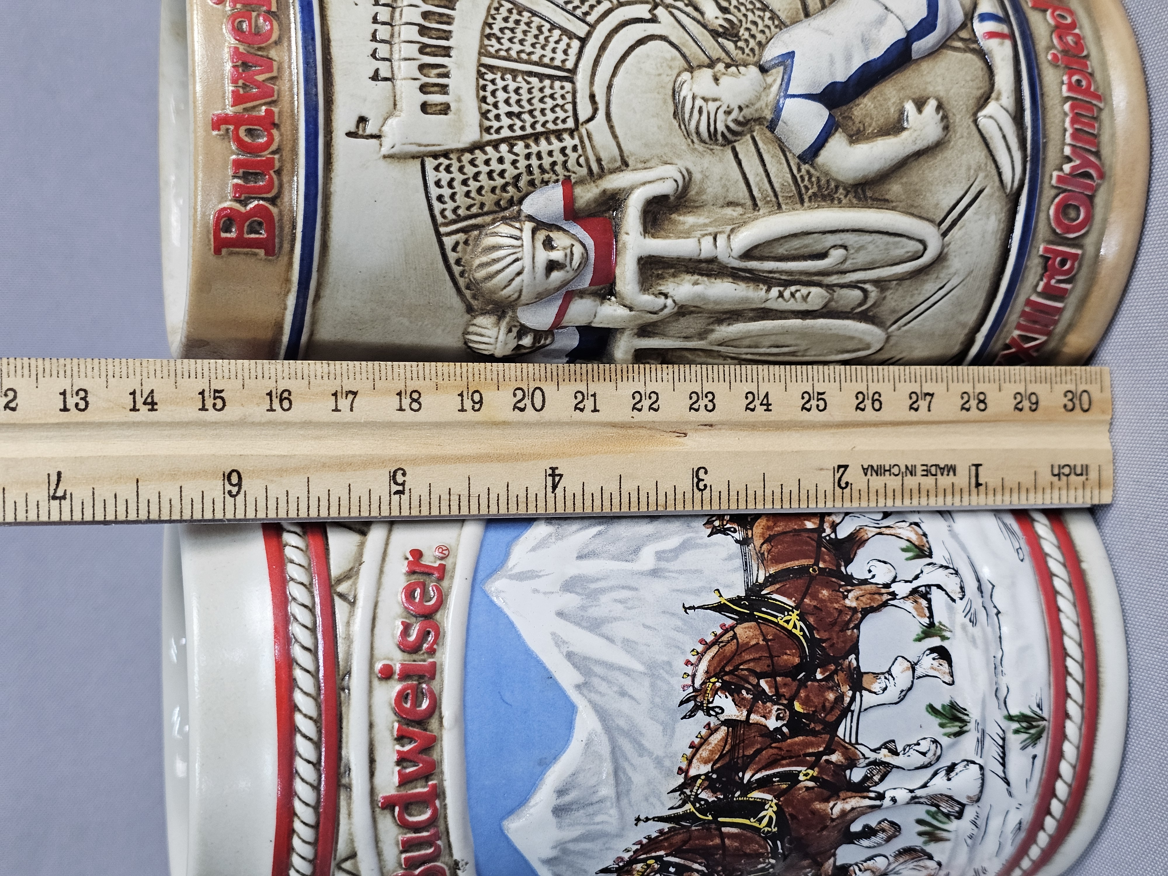Collection of Budweiser Ceramarte Steins