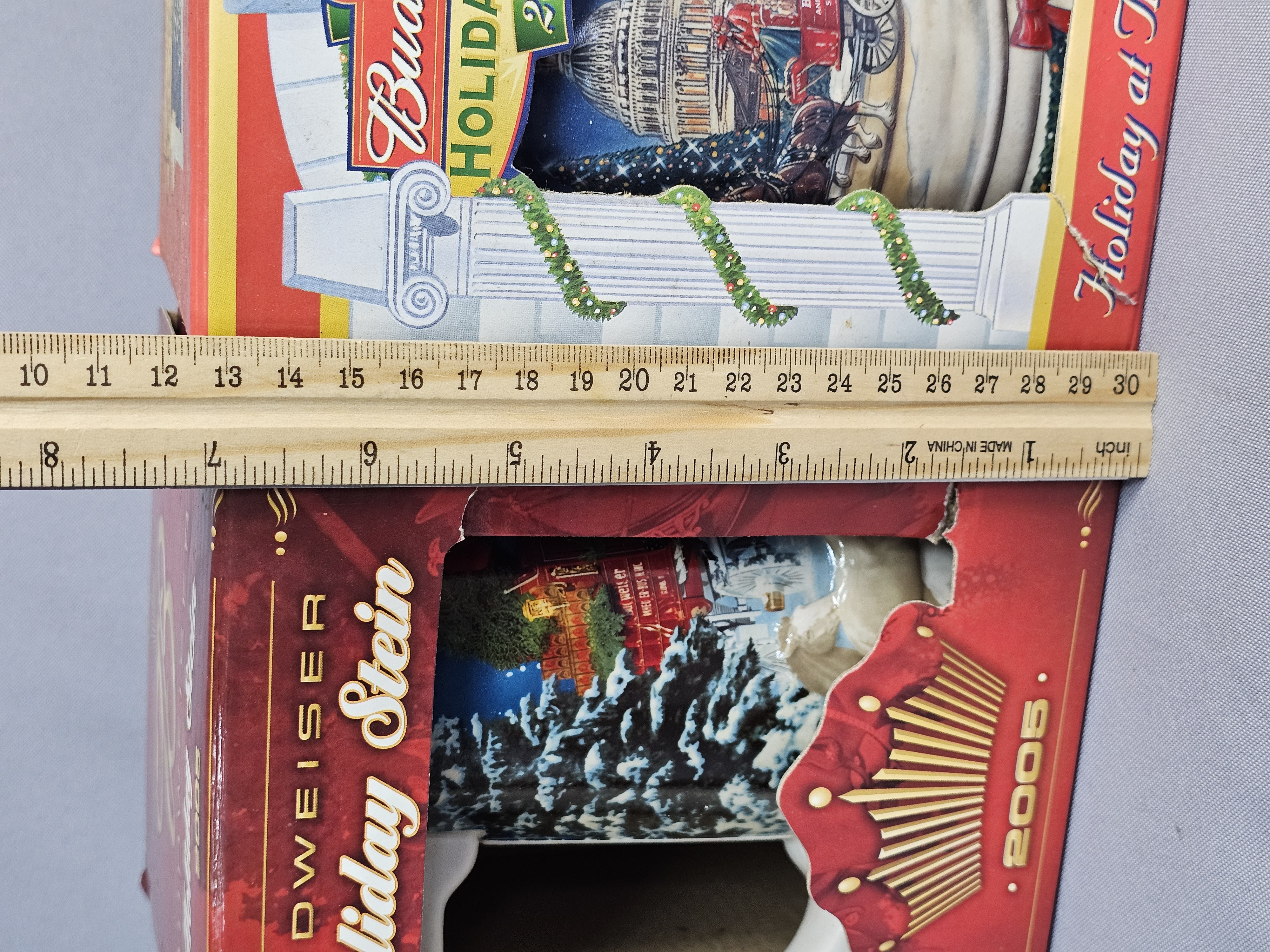 A Trio of Budweiser Holiday Steins