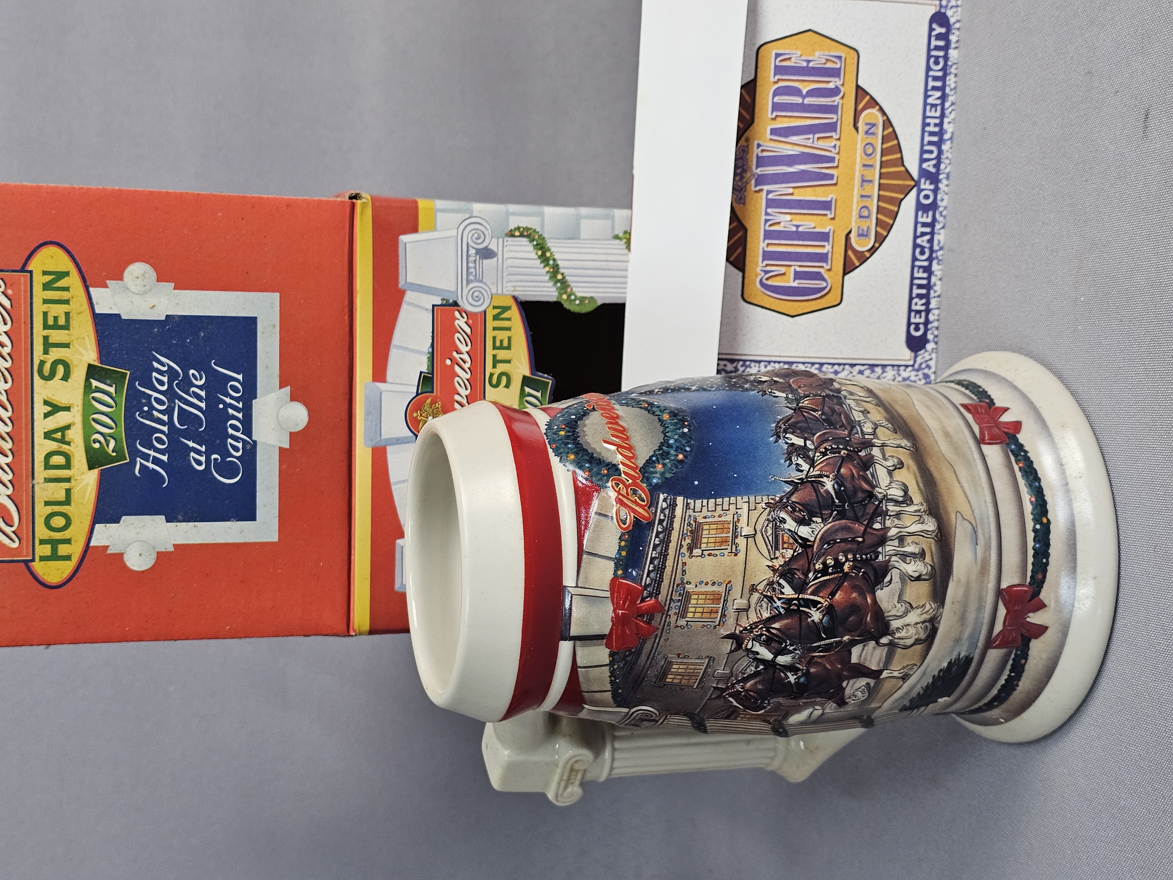 A Trio of Budweiser Holiday Steins