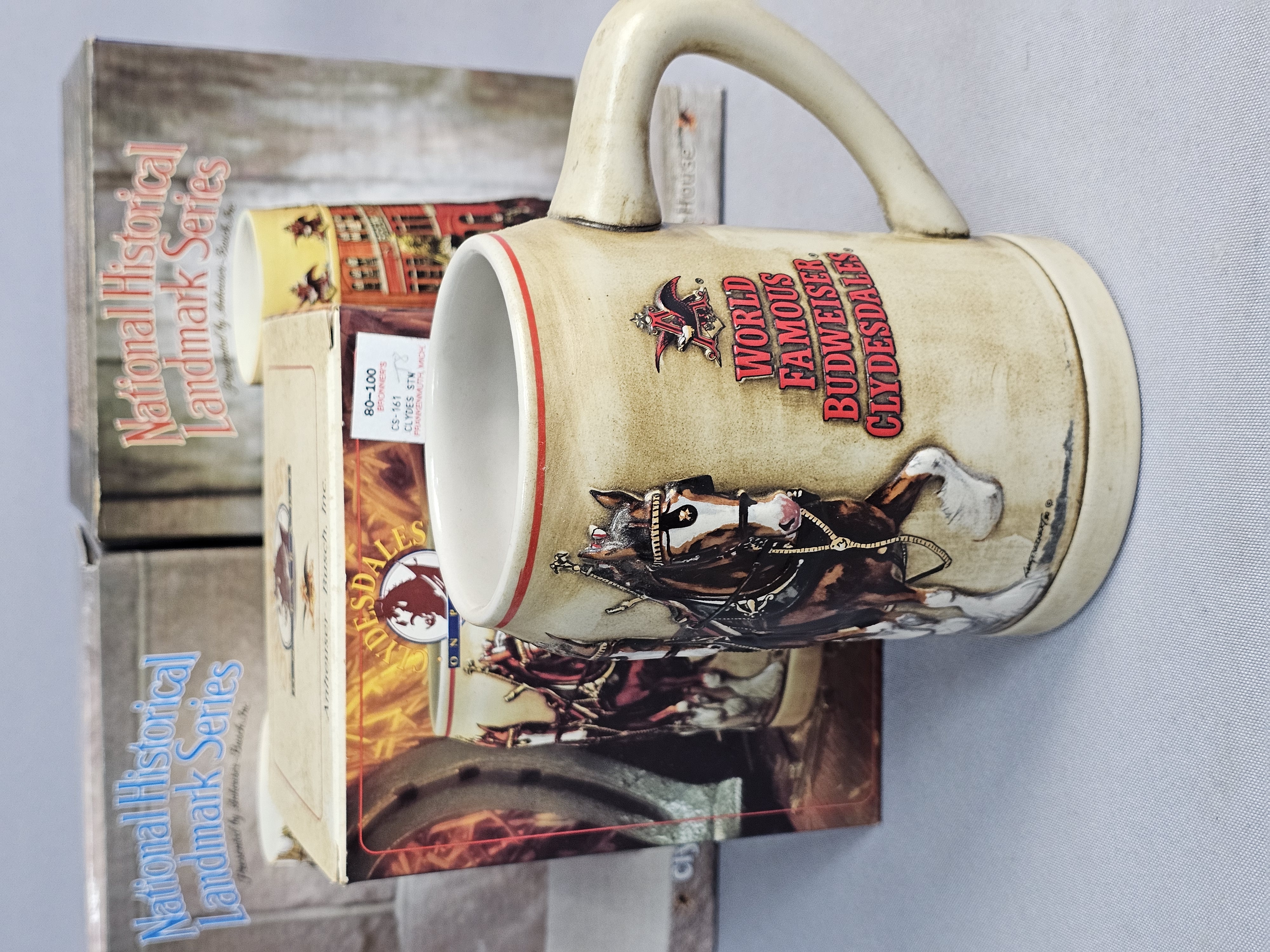 Three Budweiser National Landmark Steins