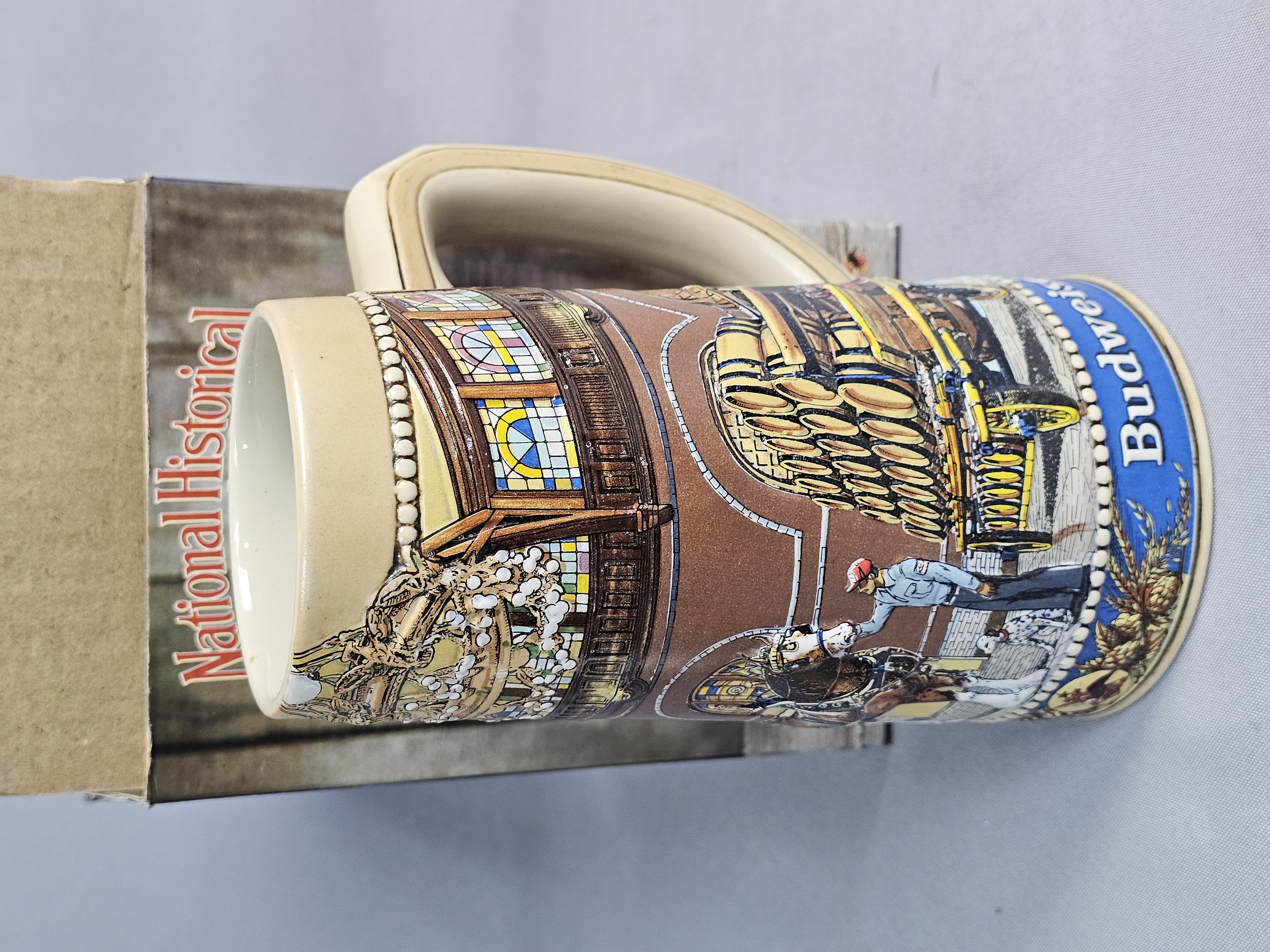 Three Budweiser National Landmark Steins