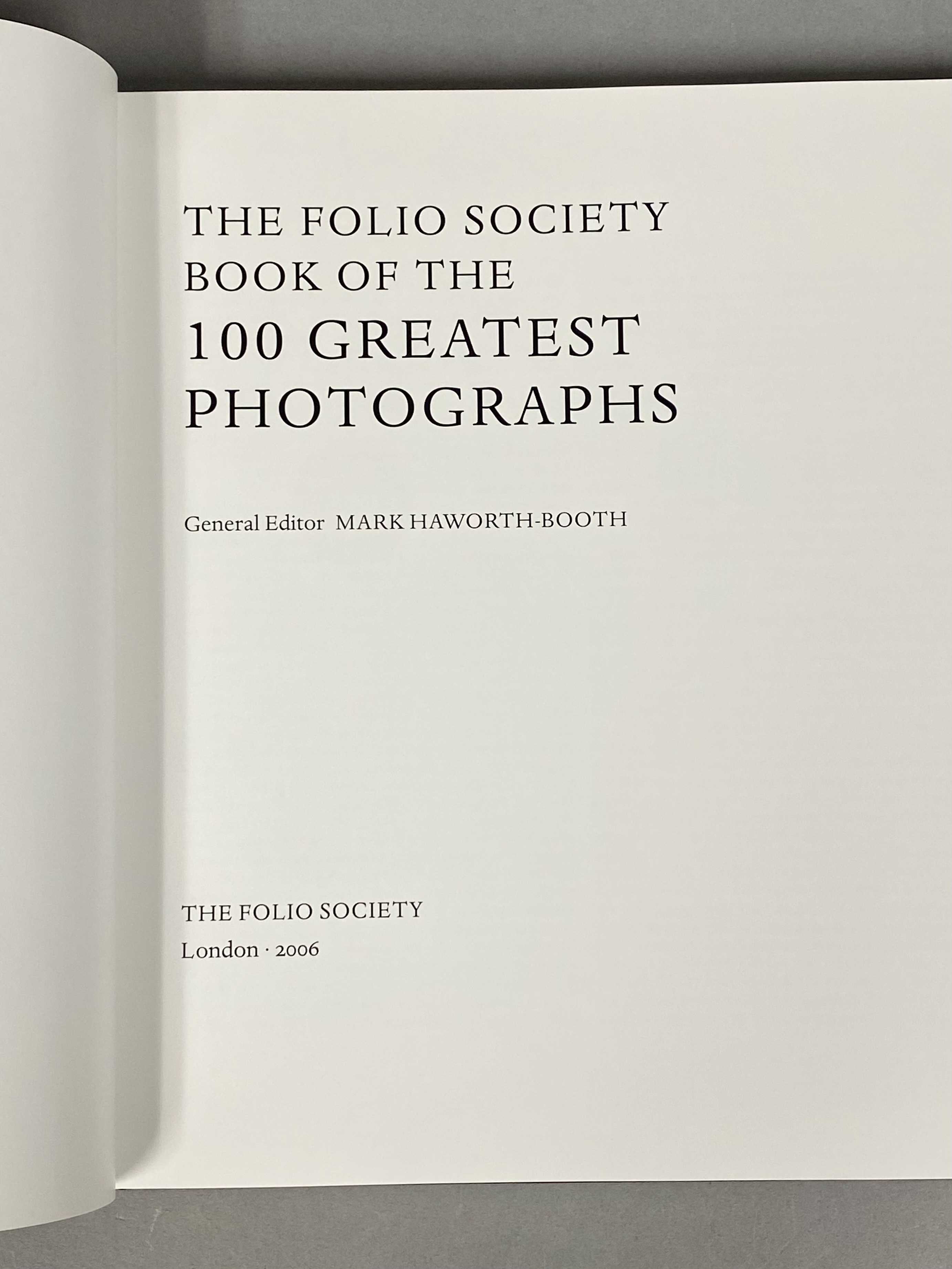 Folio Society 100 Greatest Photographs