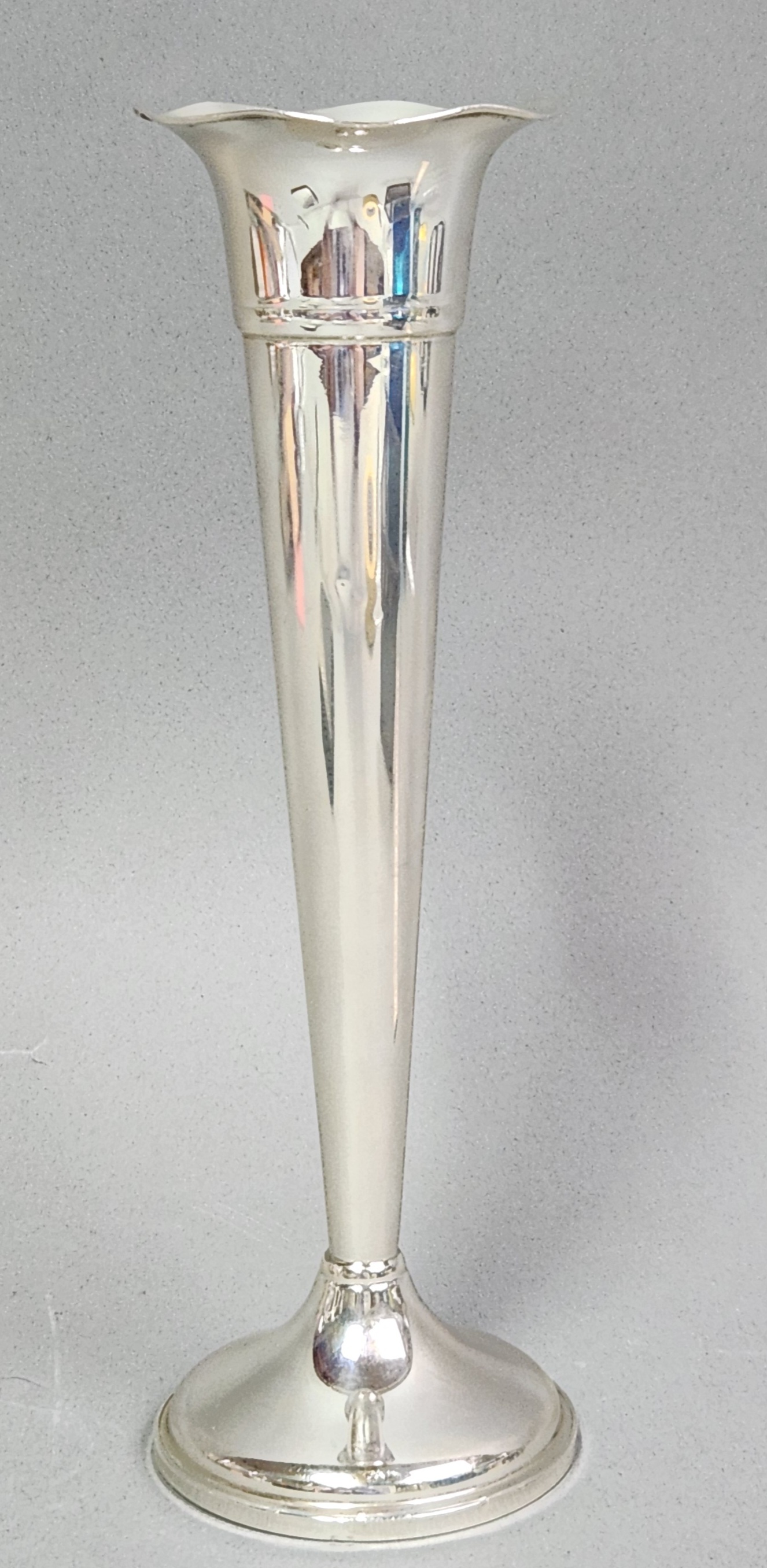 Preisner Sterling Trumpet Vase