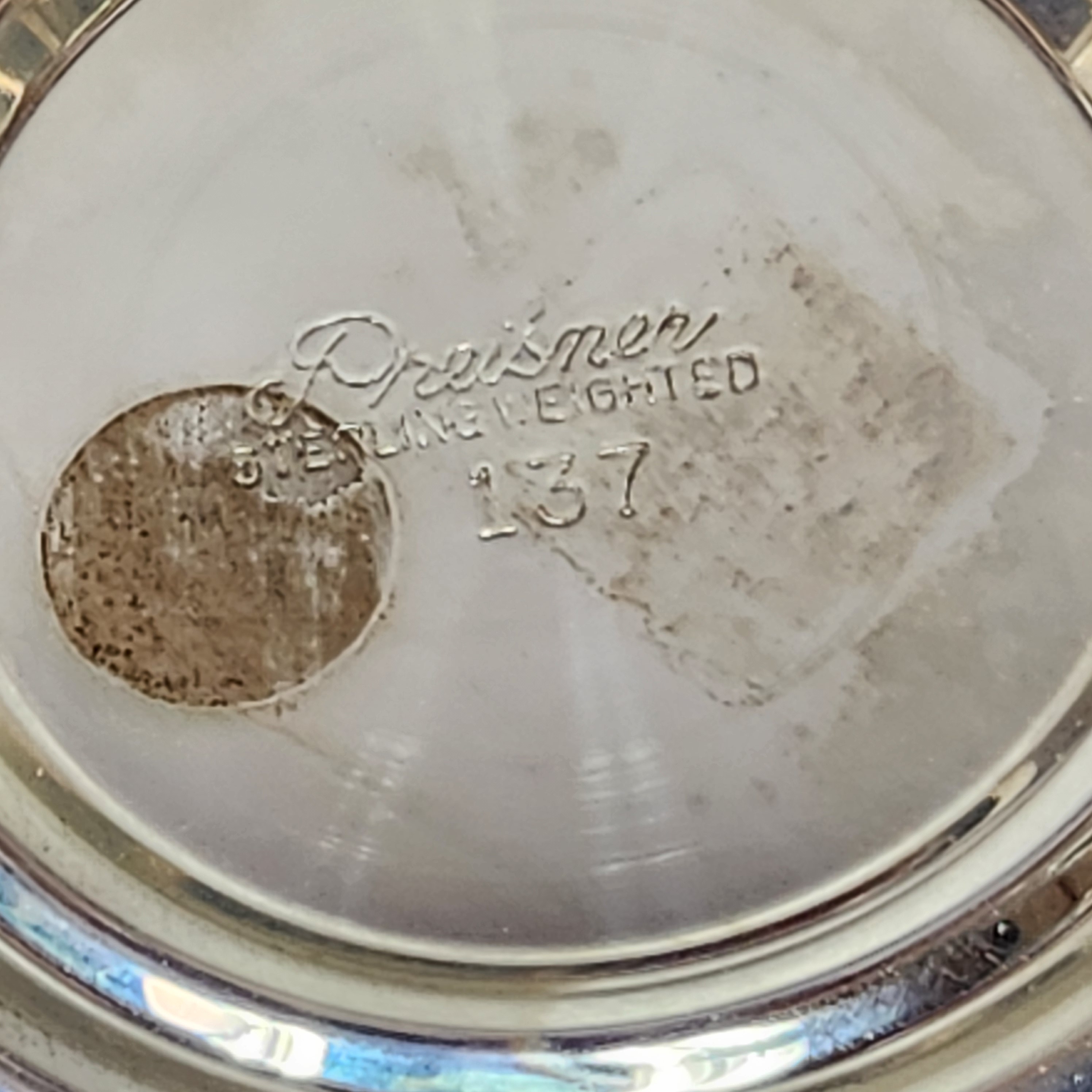 Preisner Sterling Trumpet Vase