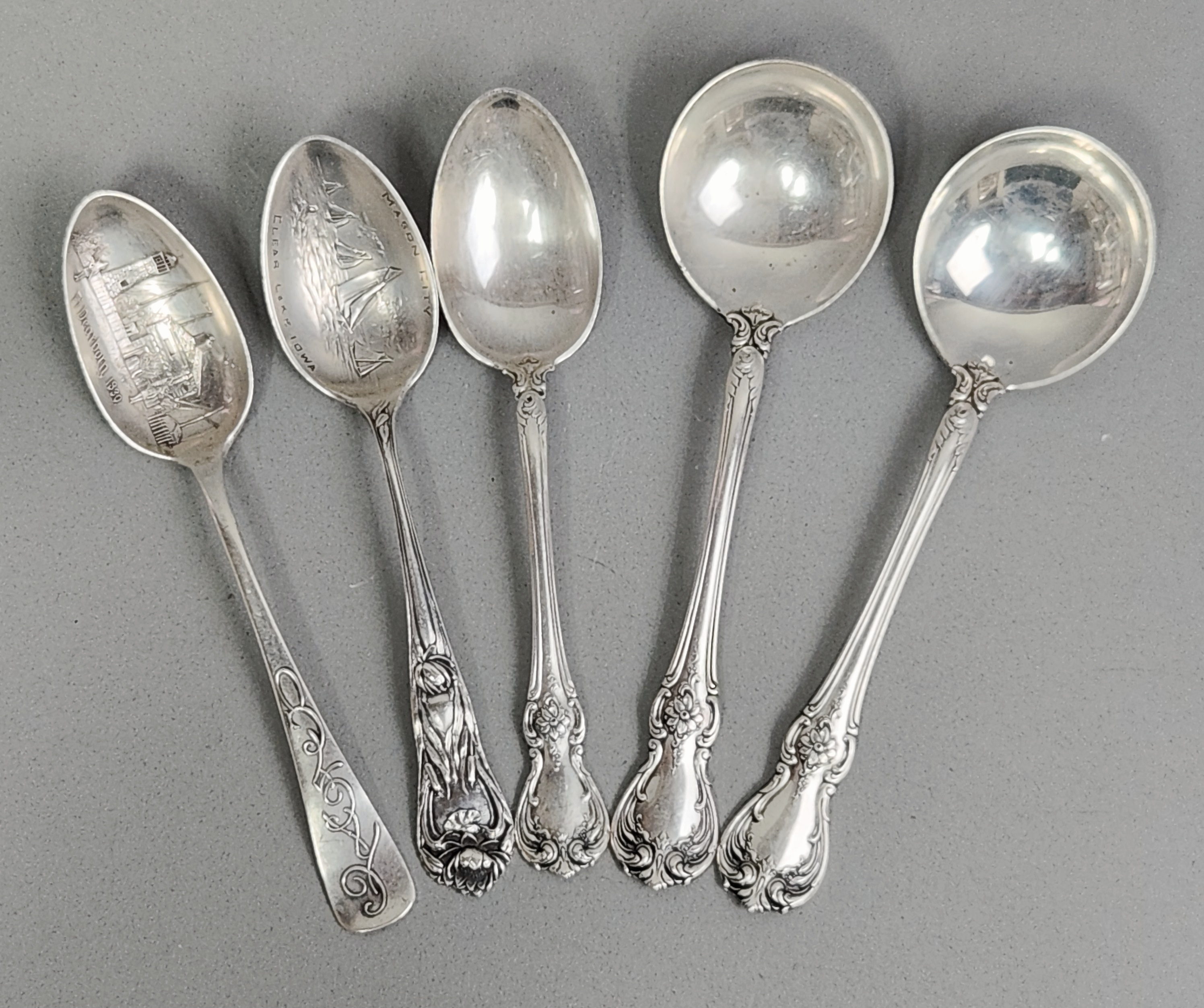 Sterling Spoons Including Towle 150.7 Grams