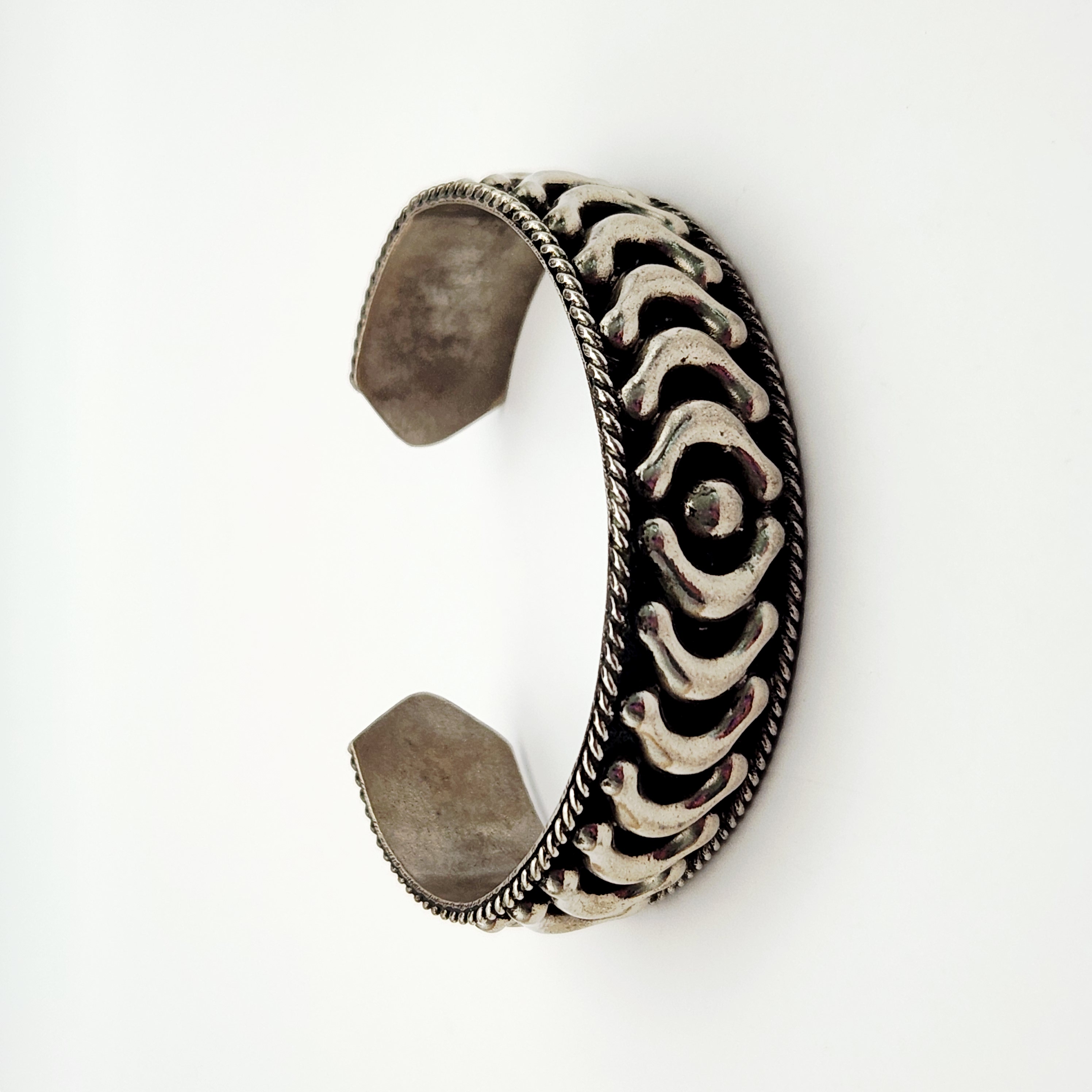 Vintage Mexican Alpaca Cuff Bracelet