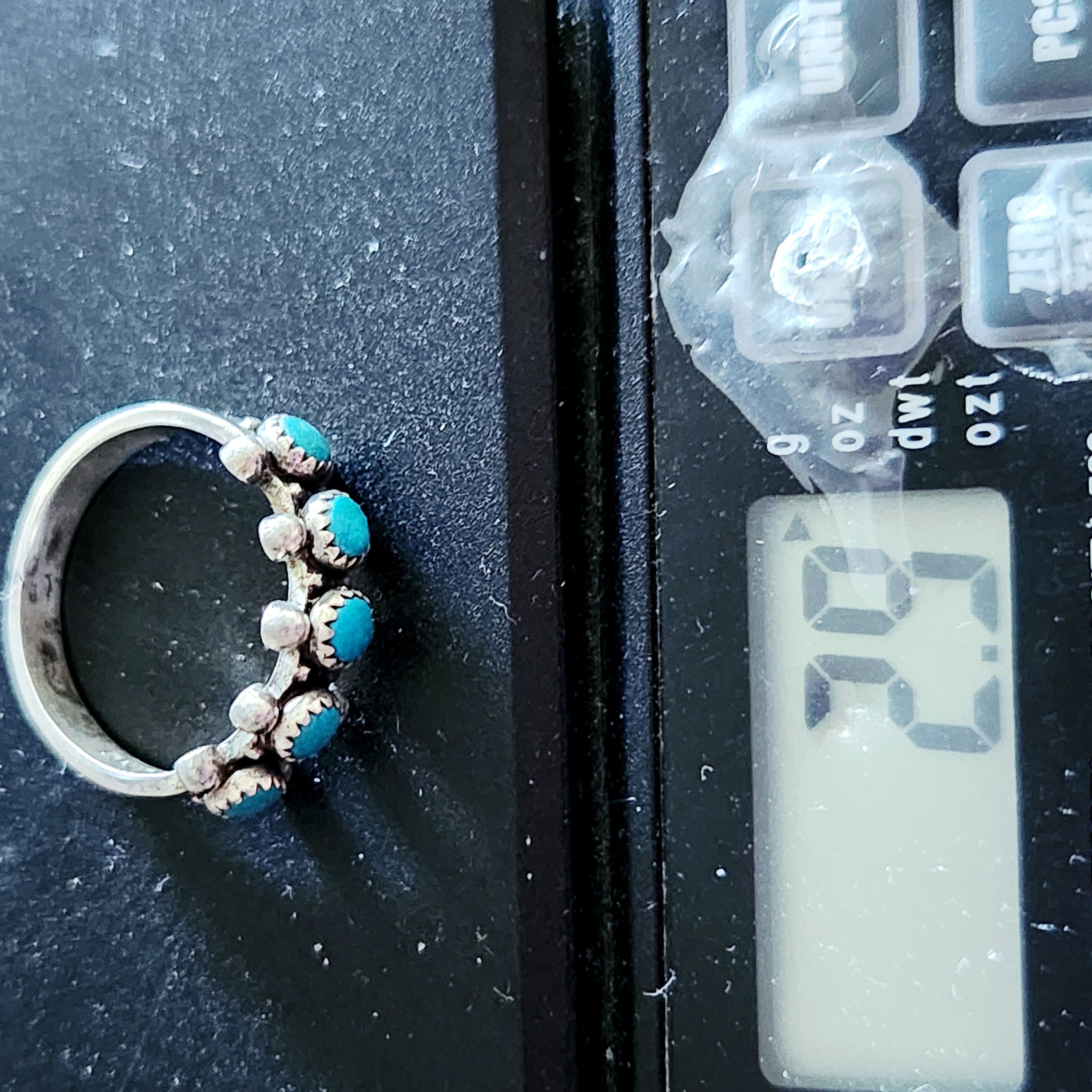 Turquoise Sterling Ring 2.9 Grams