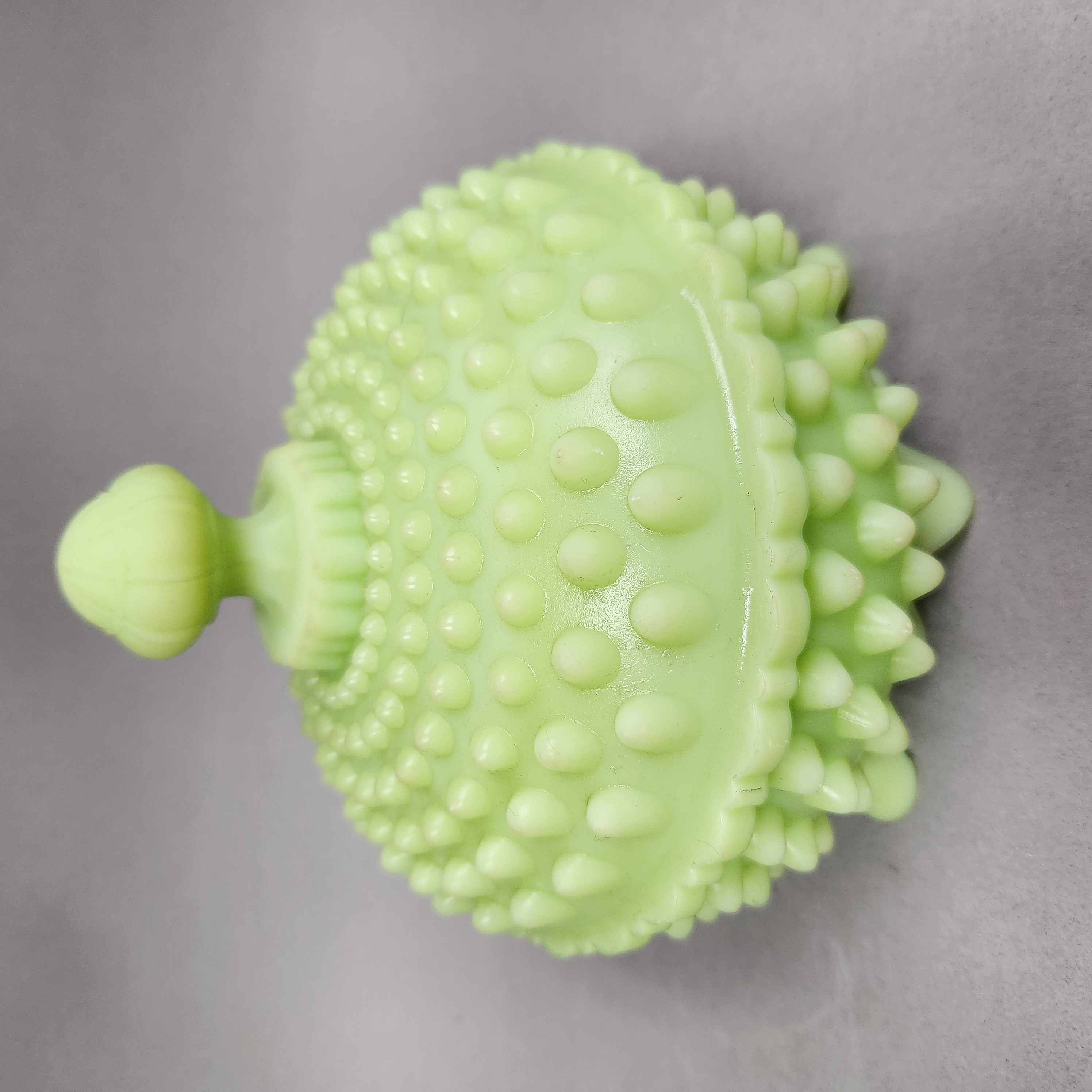 Fenton Custard Hobnail Candy Dish