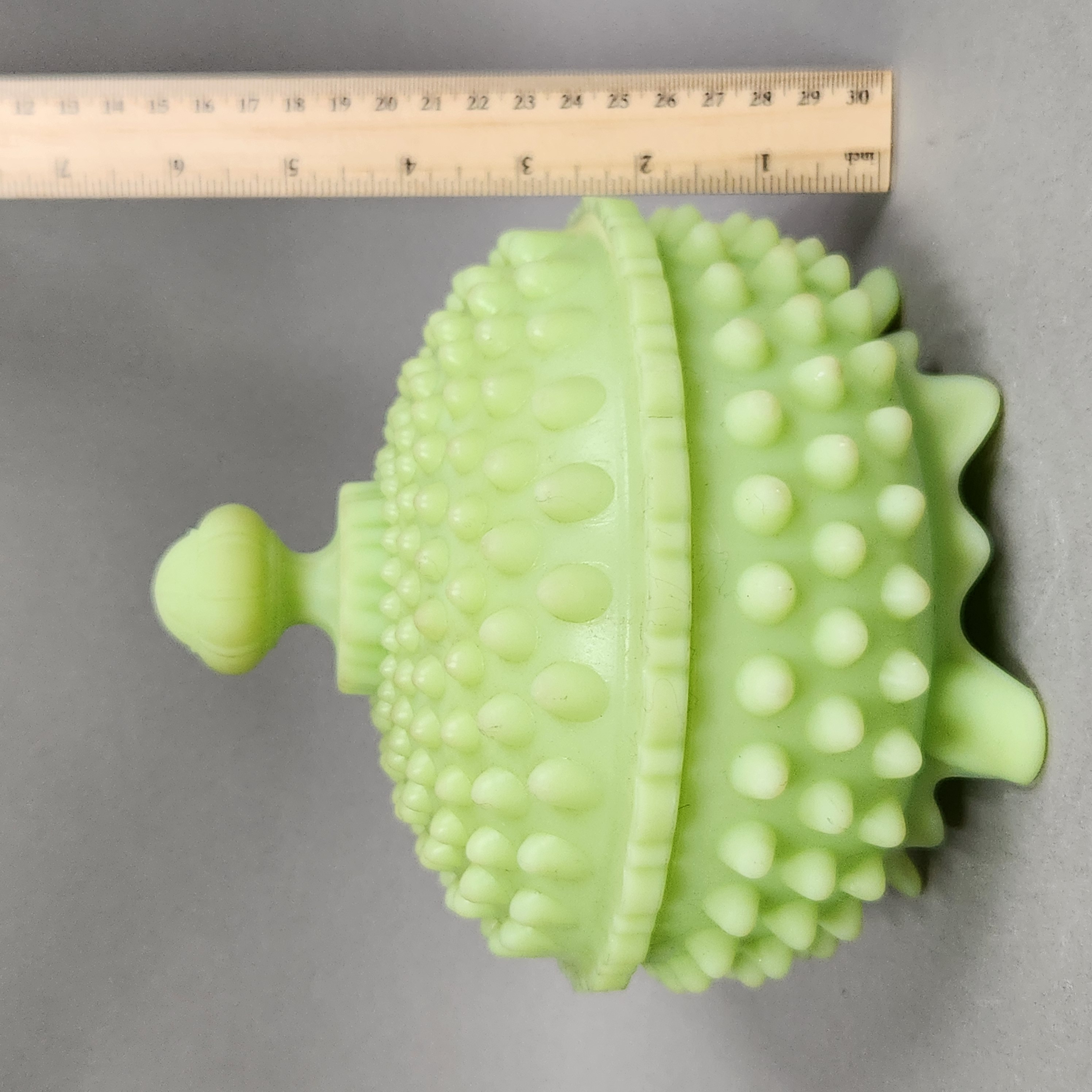 Fenton Custard Hobnail Candy Dish