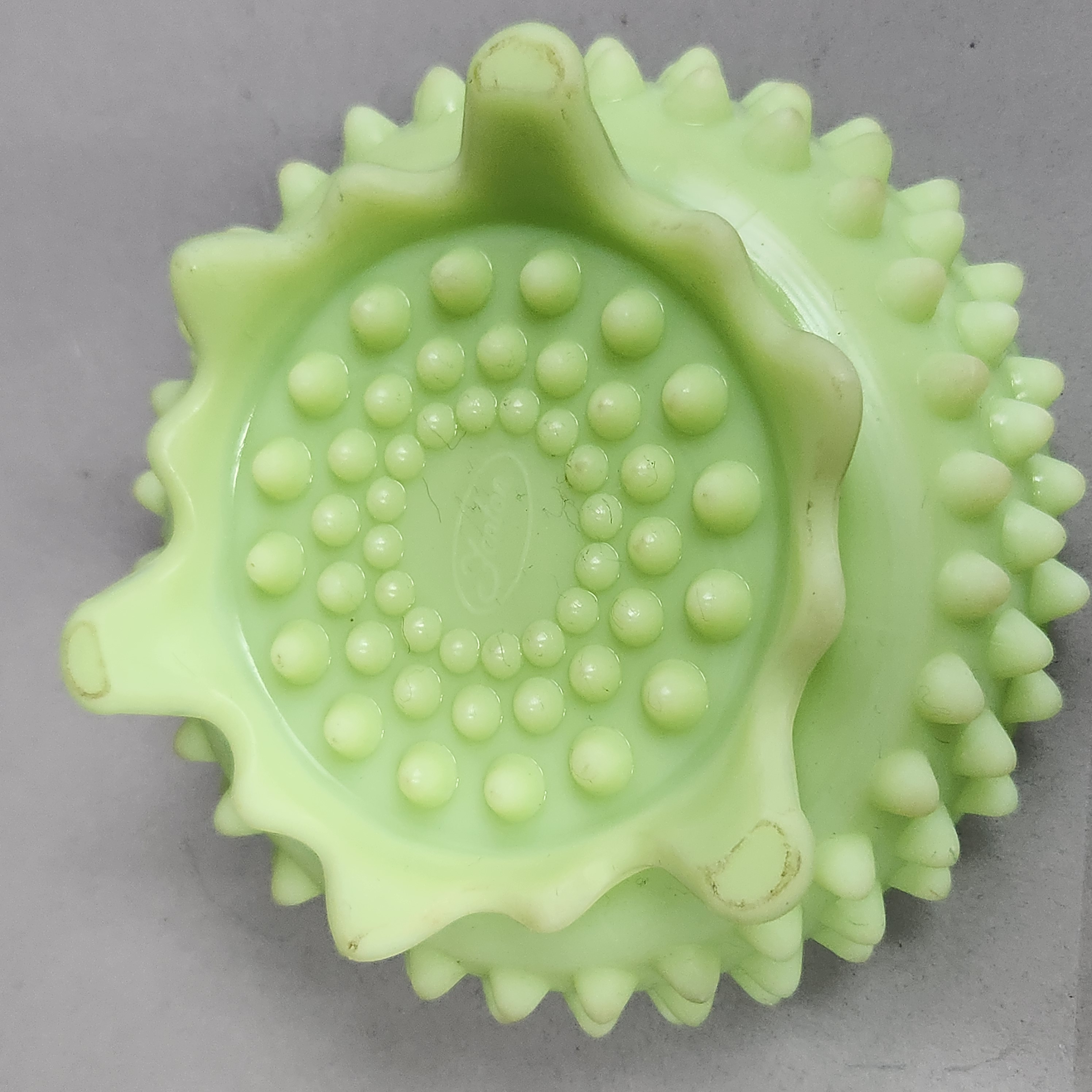 Fenton Custard Hobnail Candy Dish