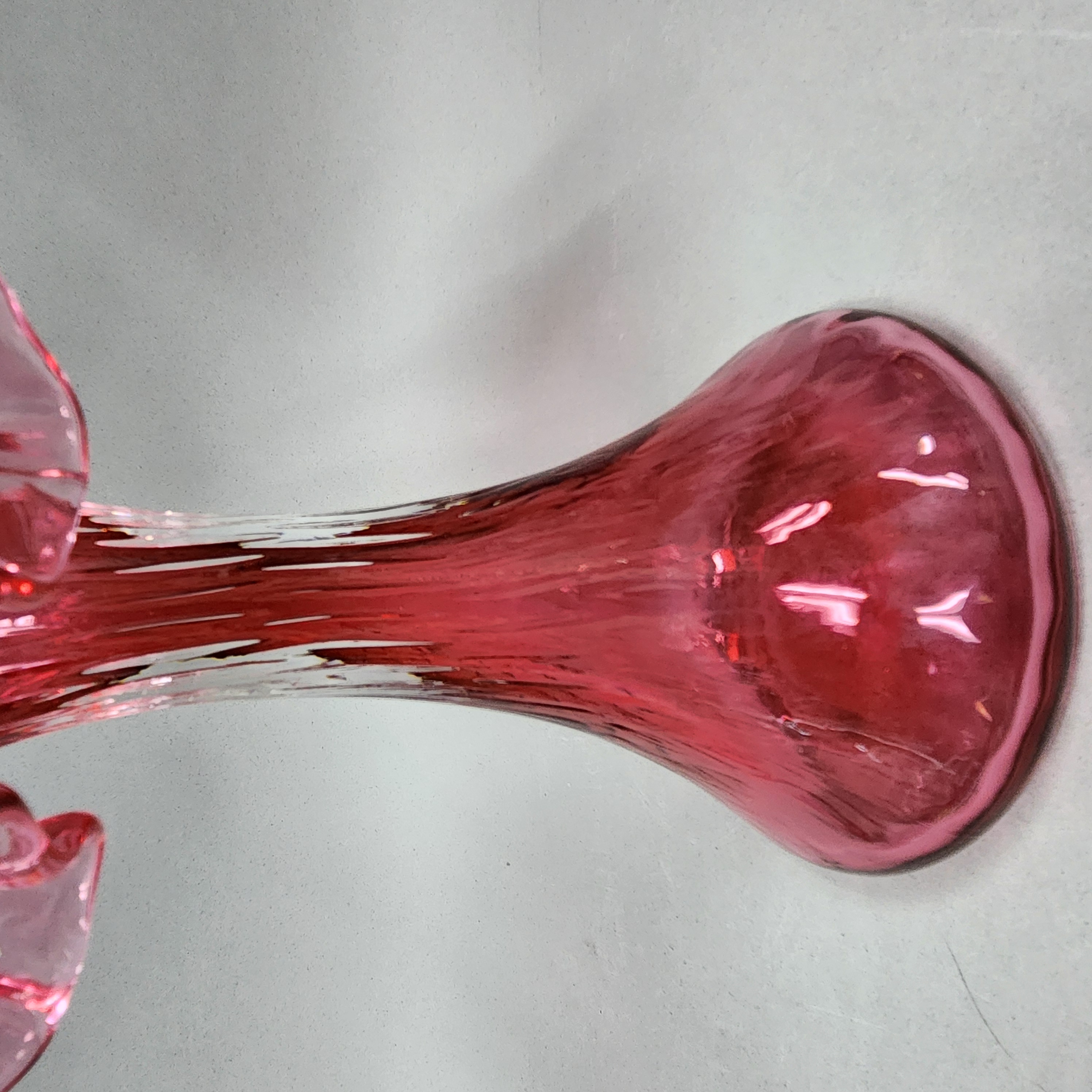 Fenton Cranberry Jack-in-the-Pulpit Vase