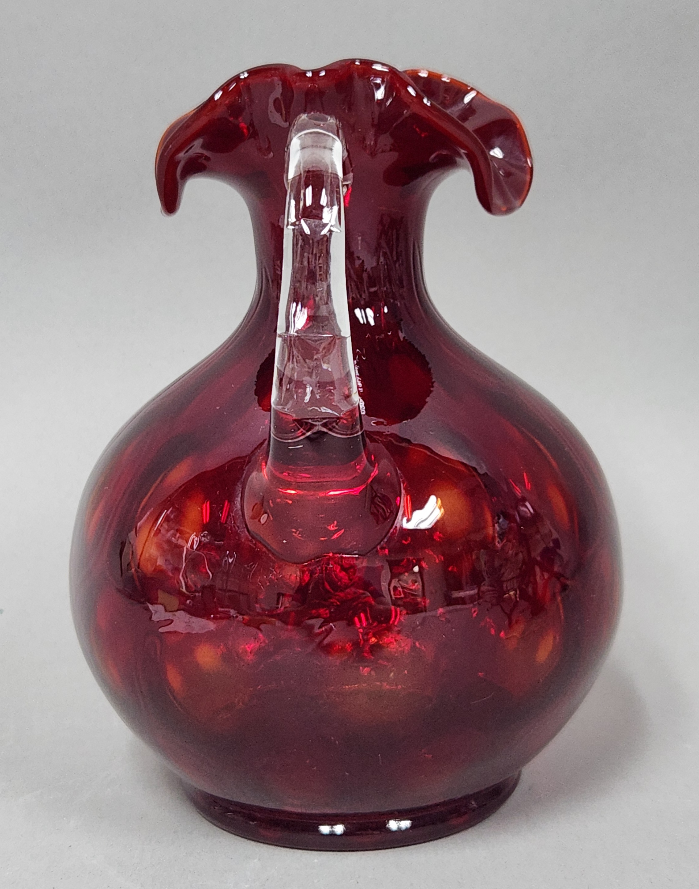 Fenton Ruby Coin Dot Pitcher