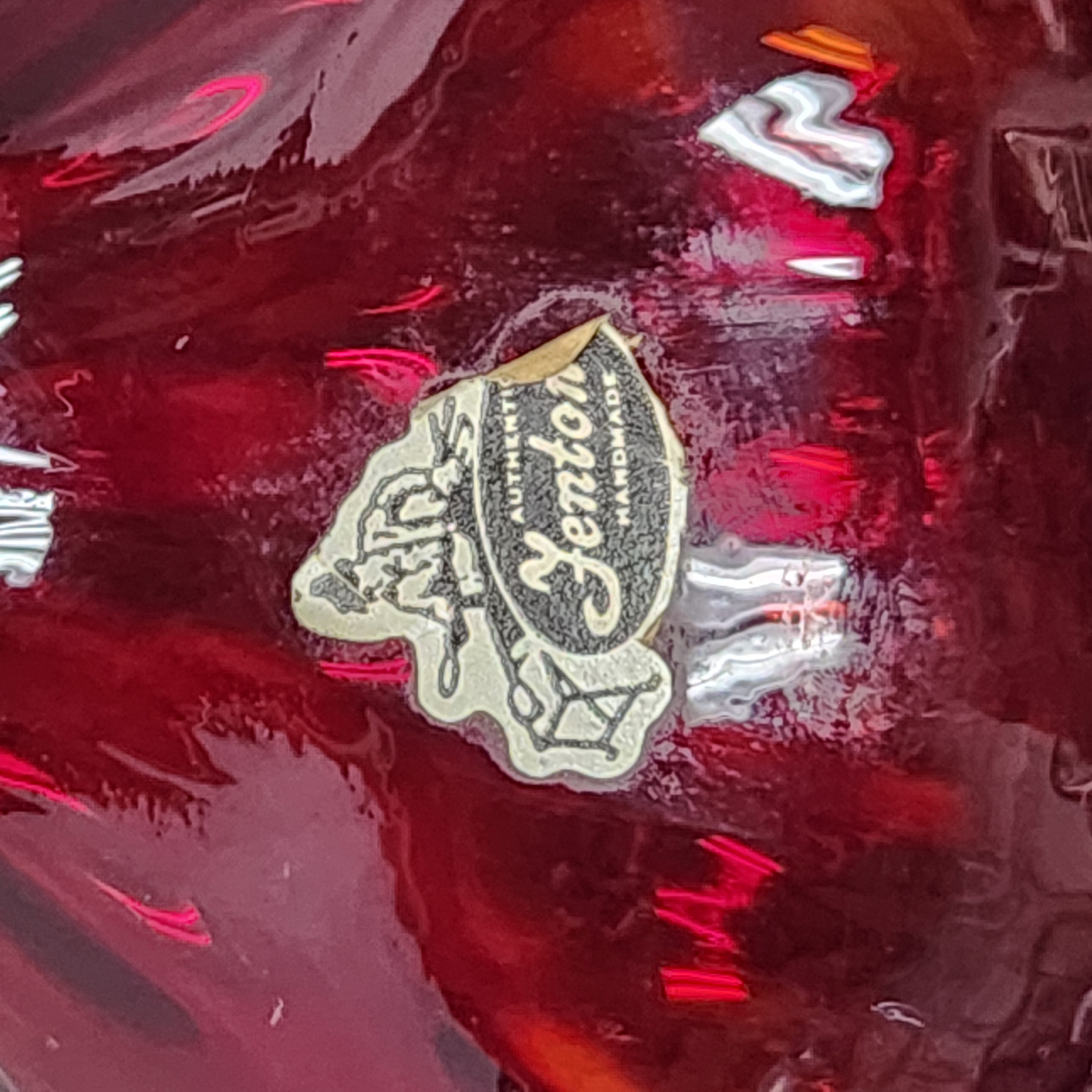 Fenton Ruby Coin Dot Pitcher