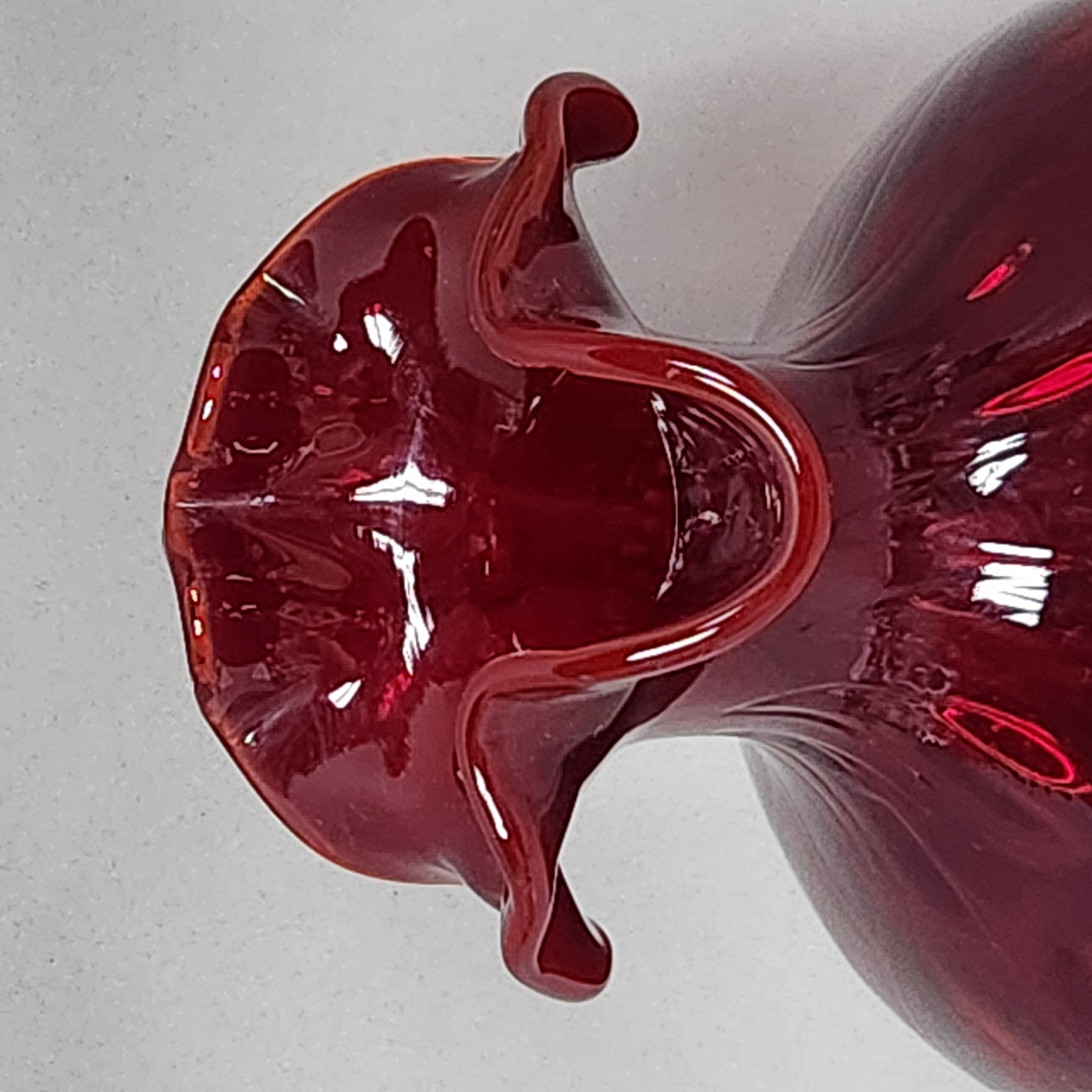 Fenton Ruby Coin Dot Pitcher