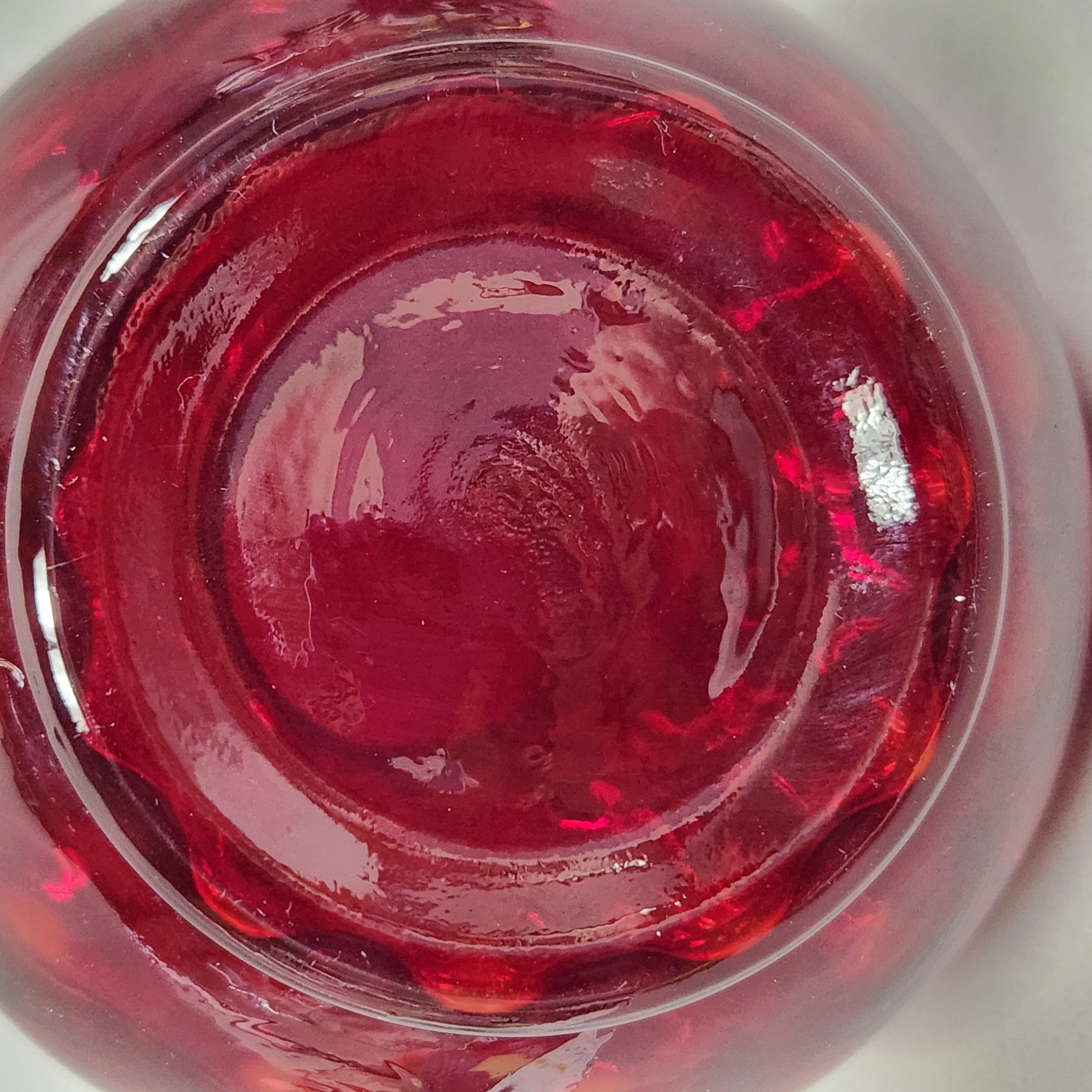 Fenton Ruby Coin Dot Pitcher